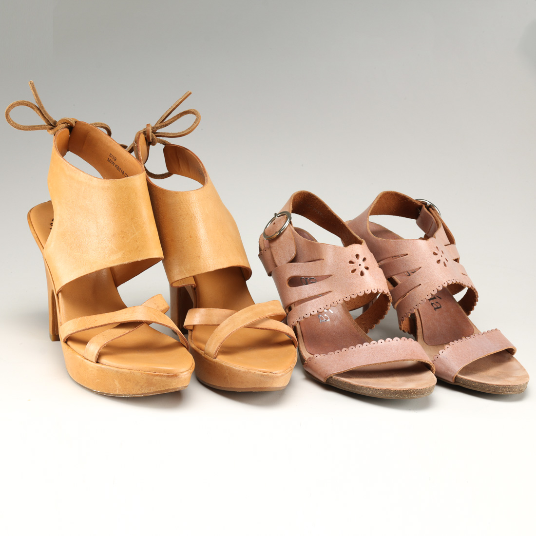 Women's Leather Sandals Including Pedro Garcia