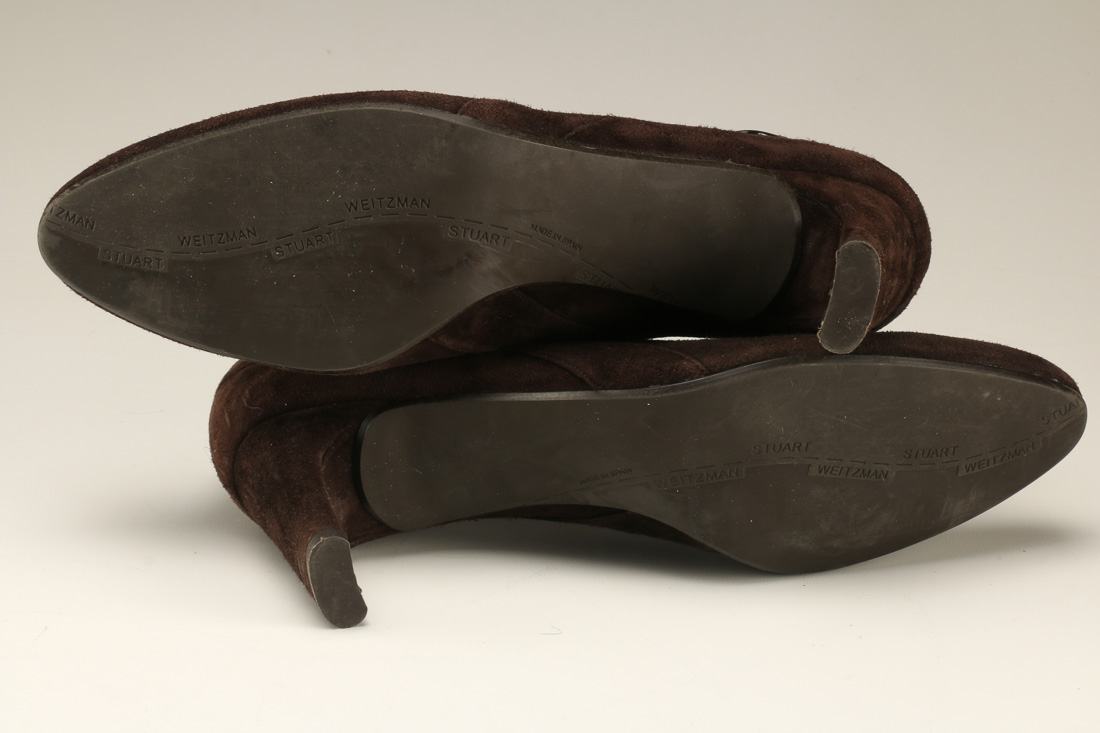 Stuart Weitzman Brown Suede Booties