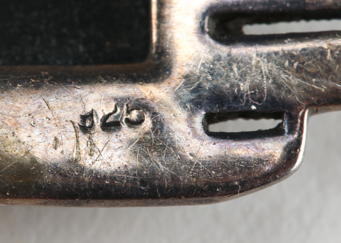 Sterling Silver and Rhinestone Art Deco Style Brooch