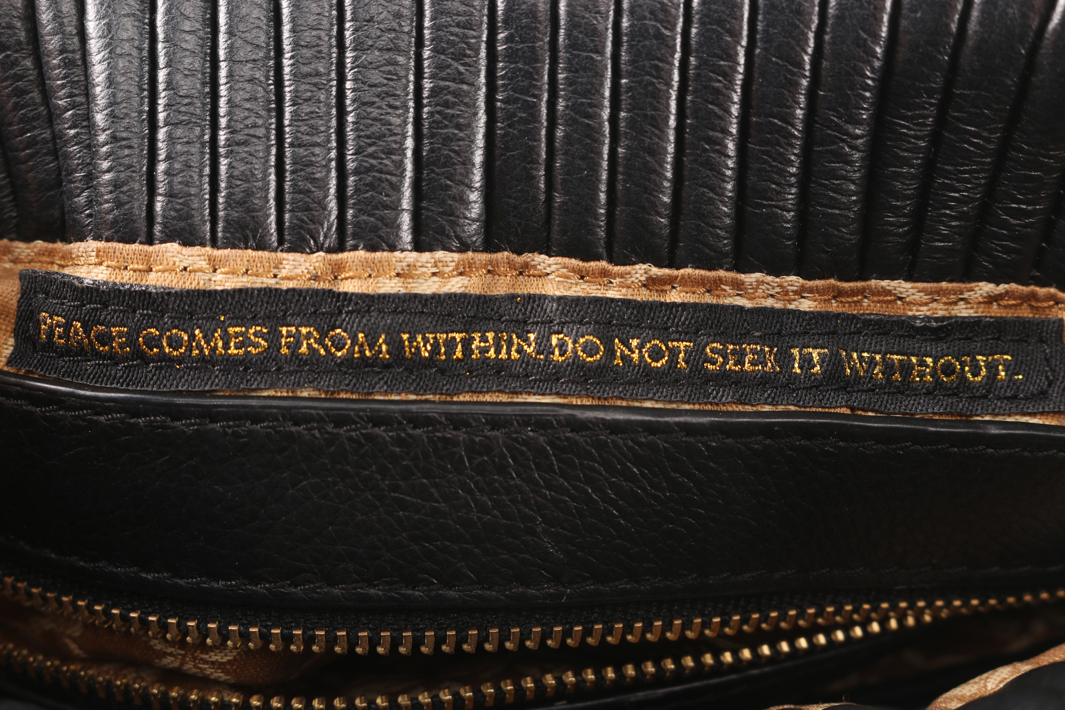 Black Leather Bodhi Clutch