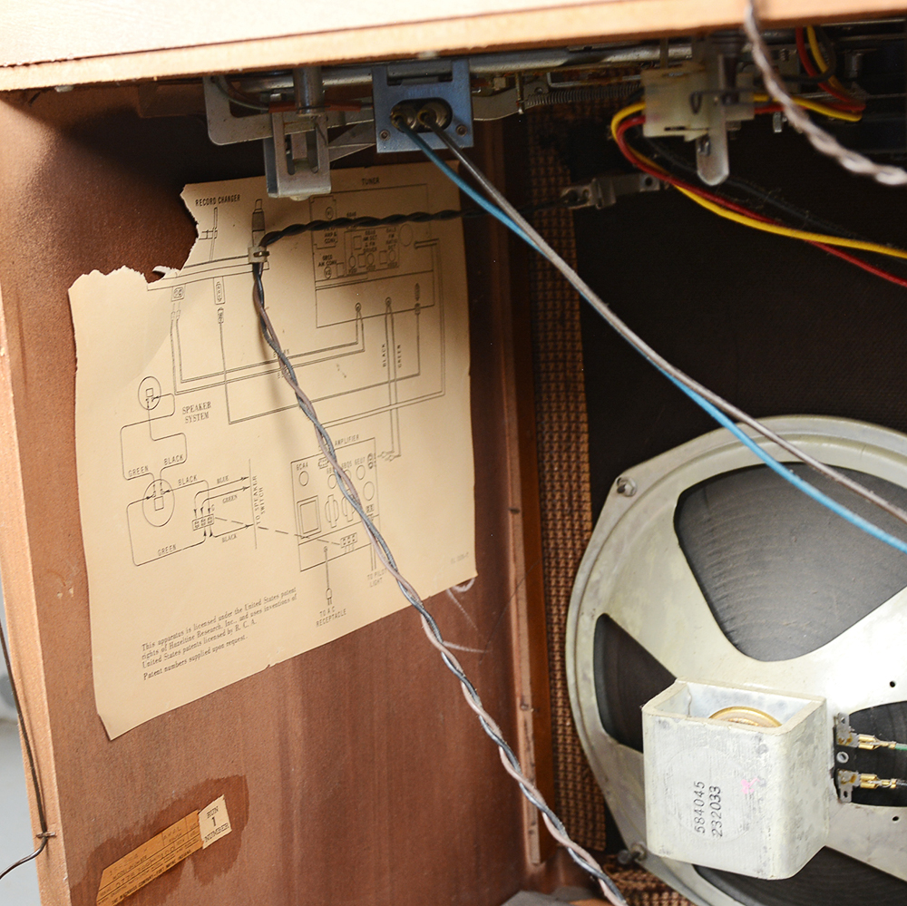 Vintage Magnavox Record Player Console