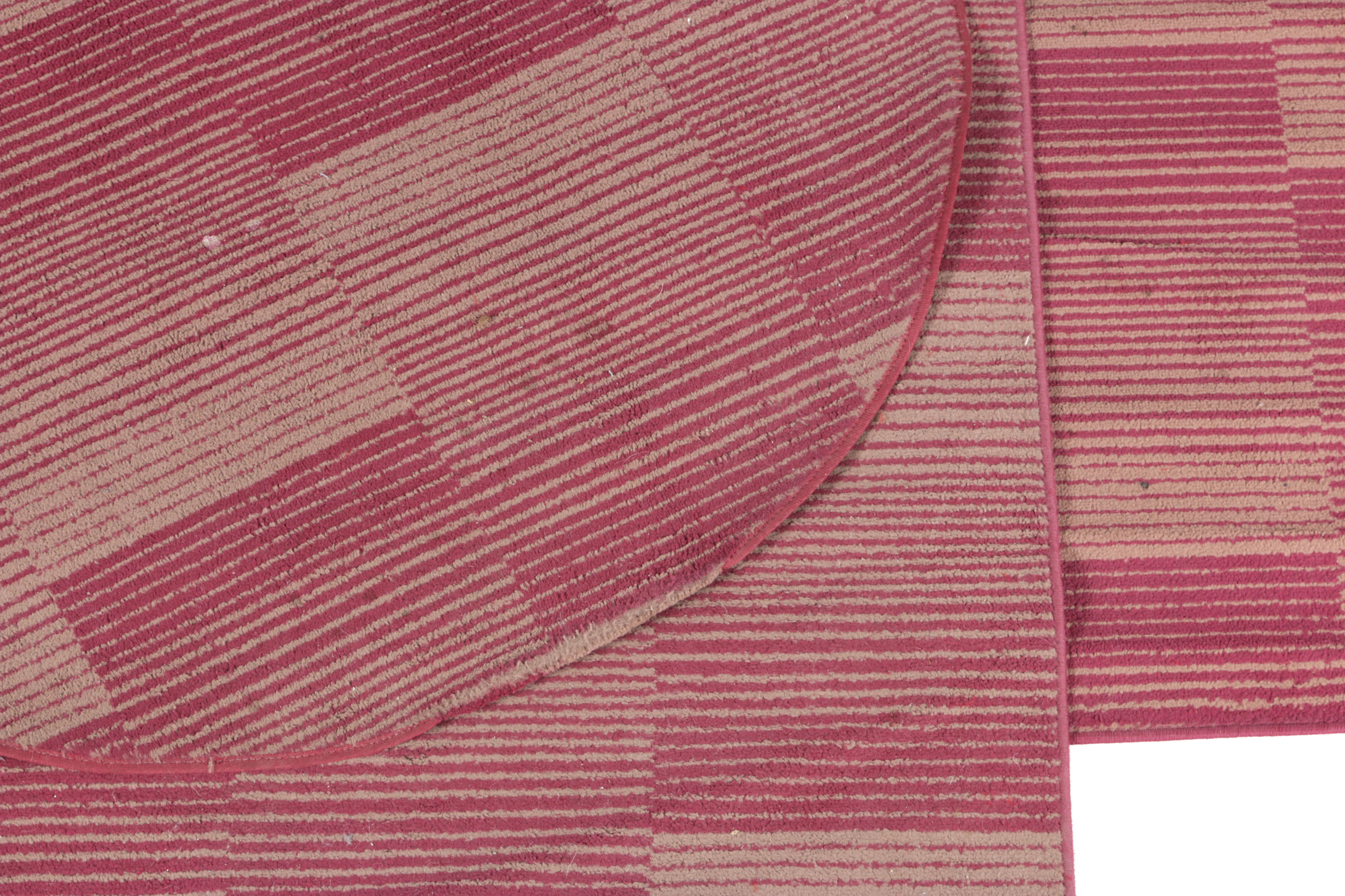 Set of Pink Blind Pattern Rugs