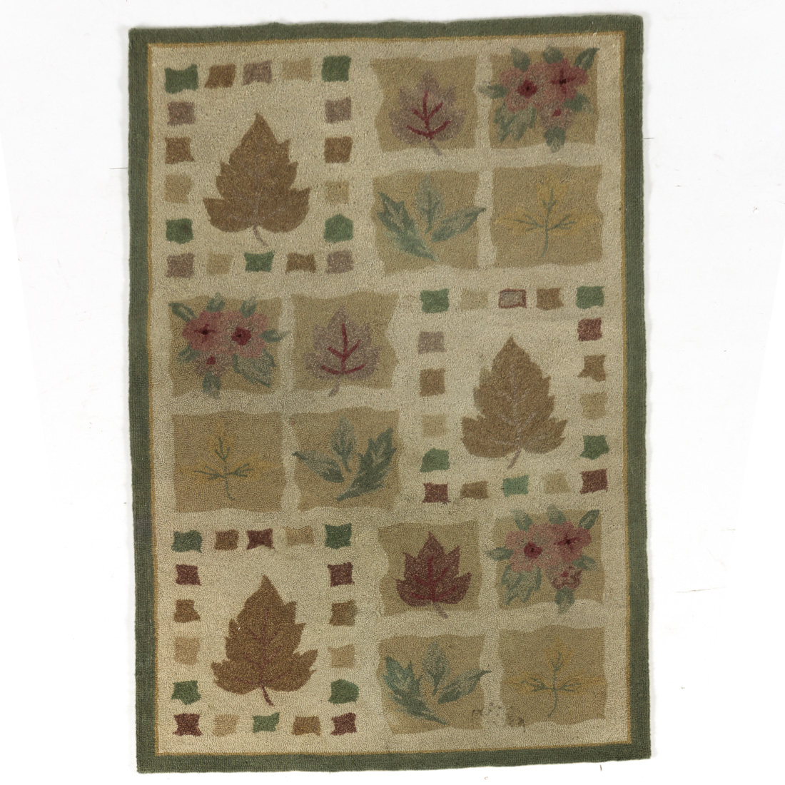 Beige Machine Woven Rug