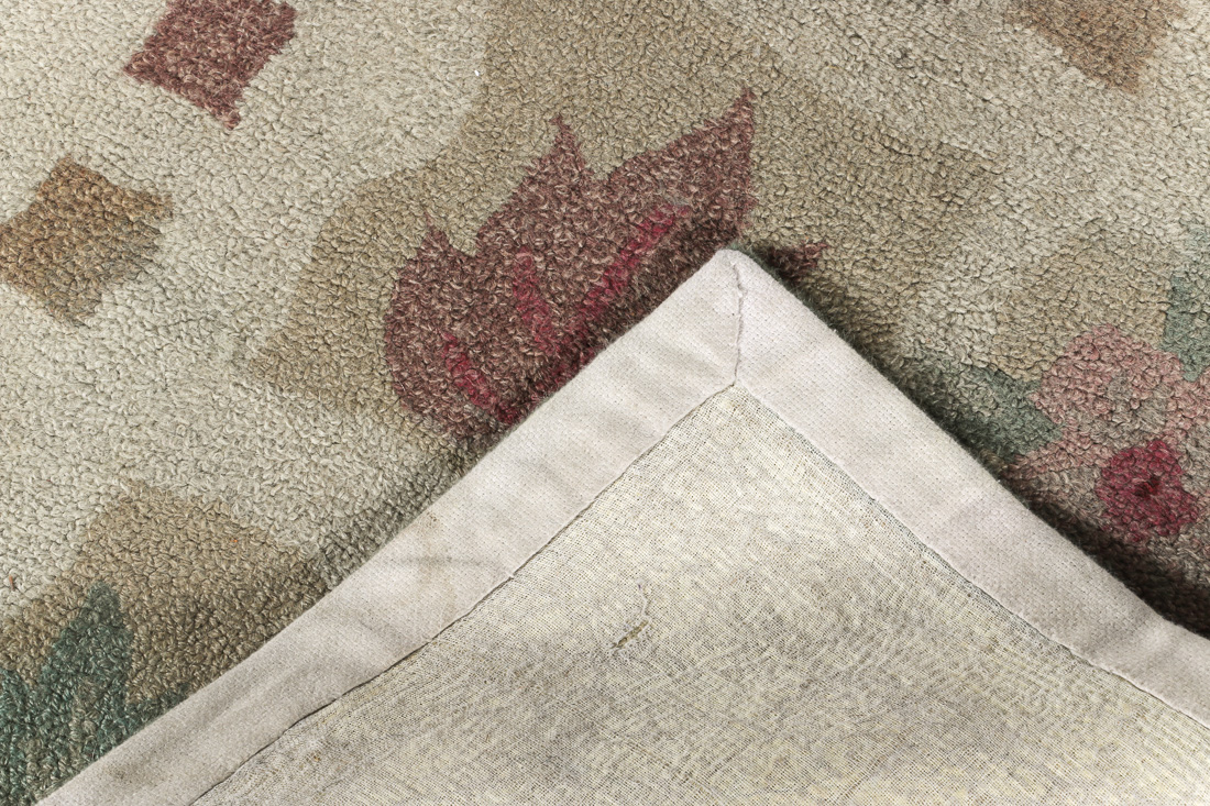 Beige Machine Woven Rug