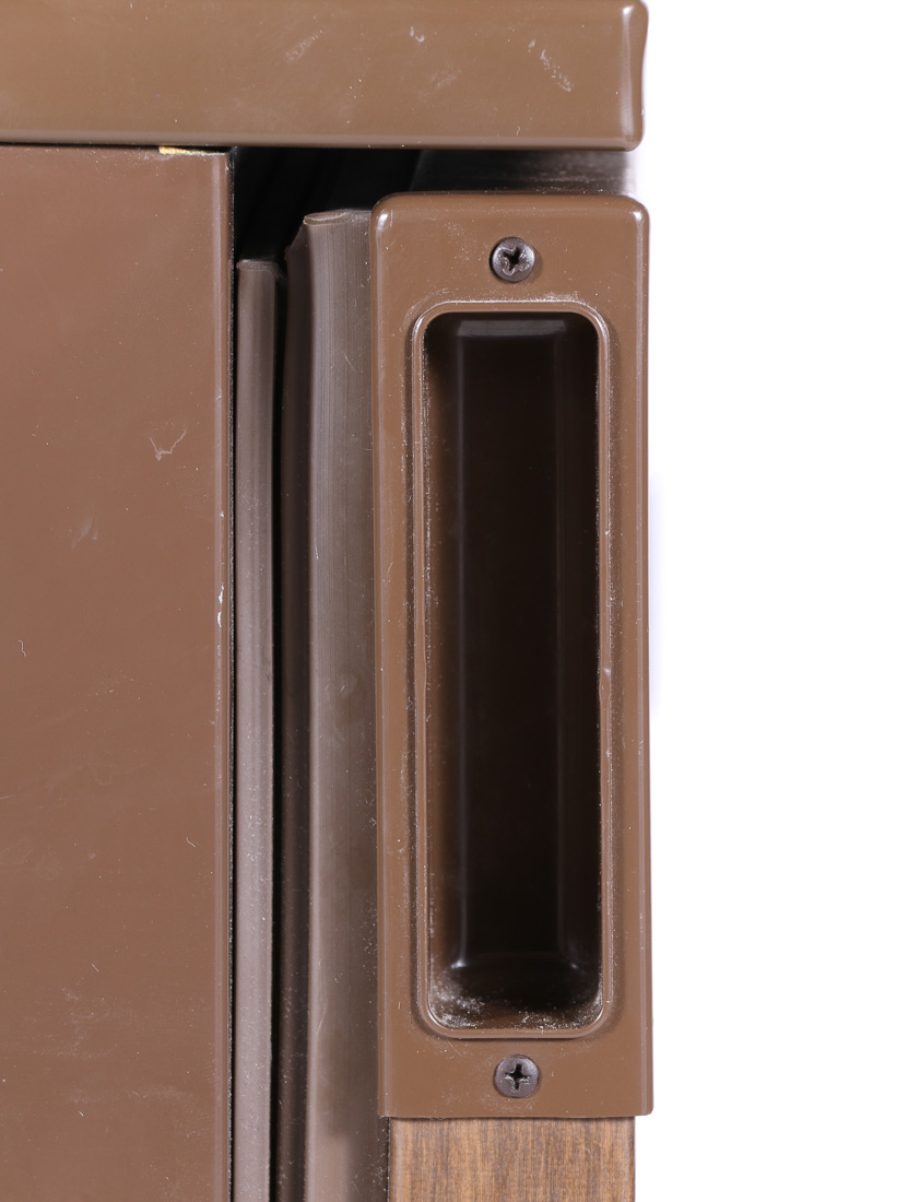 1991 General Electric Wood Laminate Mini Fridge