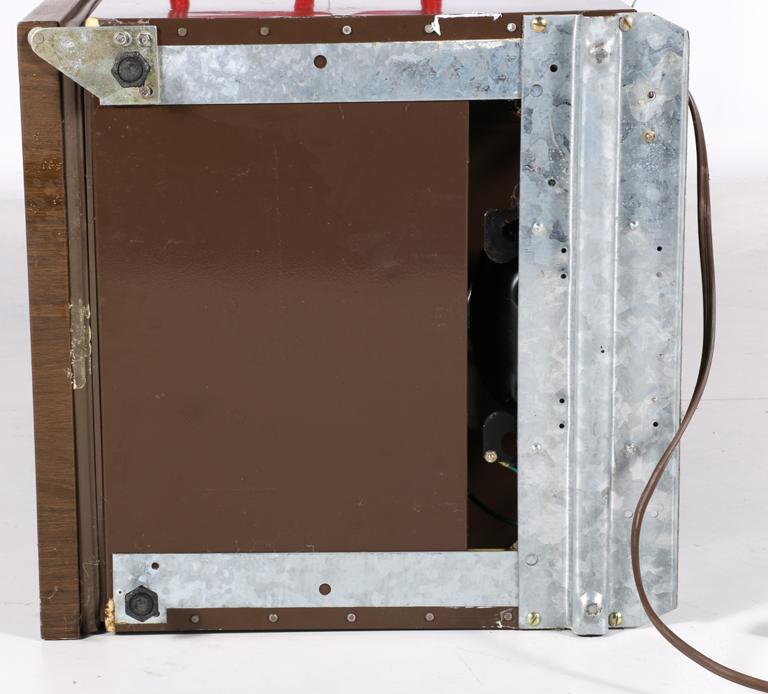 1991 General Electric Wood Laminate Mini Fridge