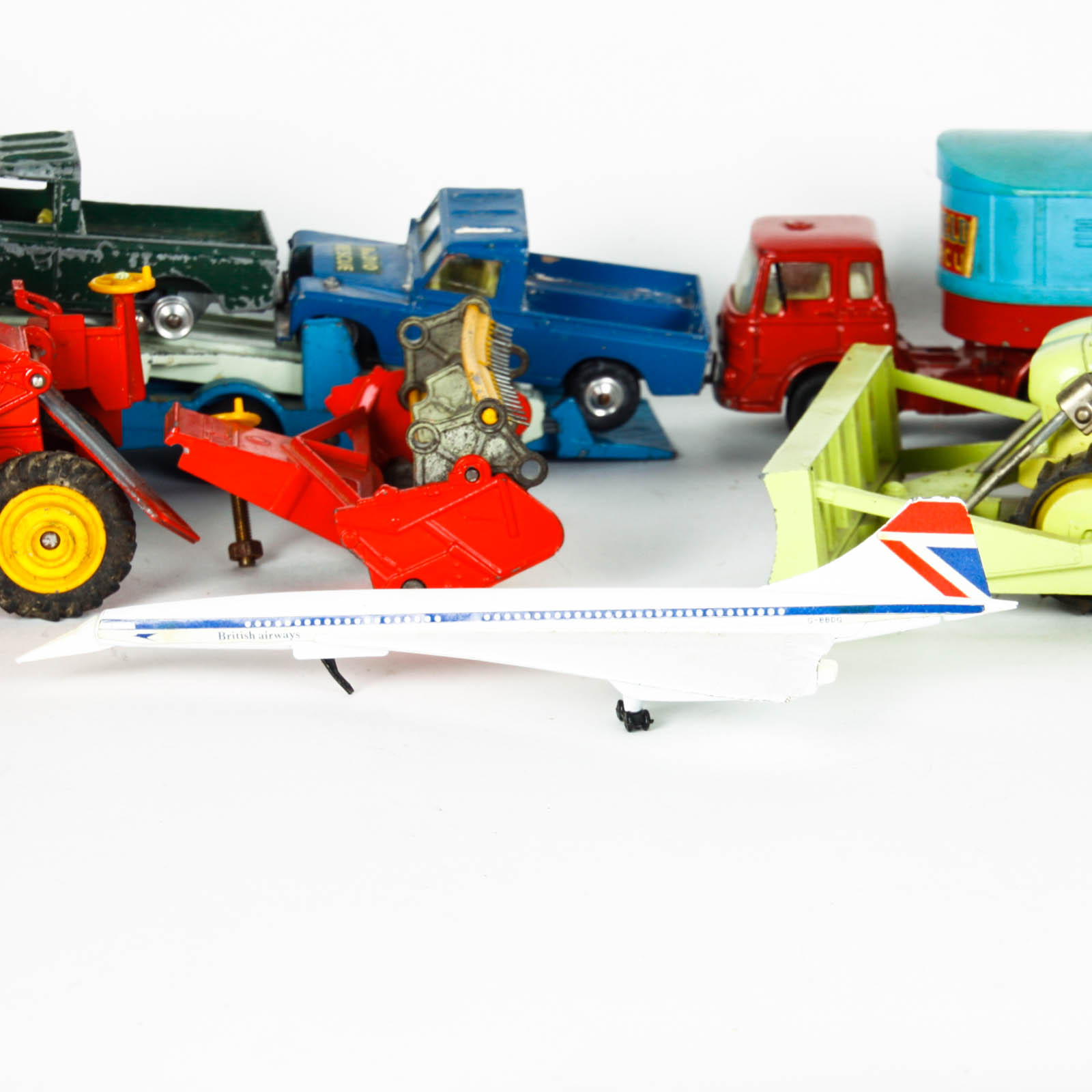 Collection of Vintage Corgi Major Toys Die-Cast Vehicles
