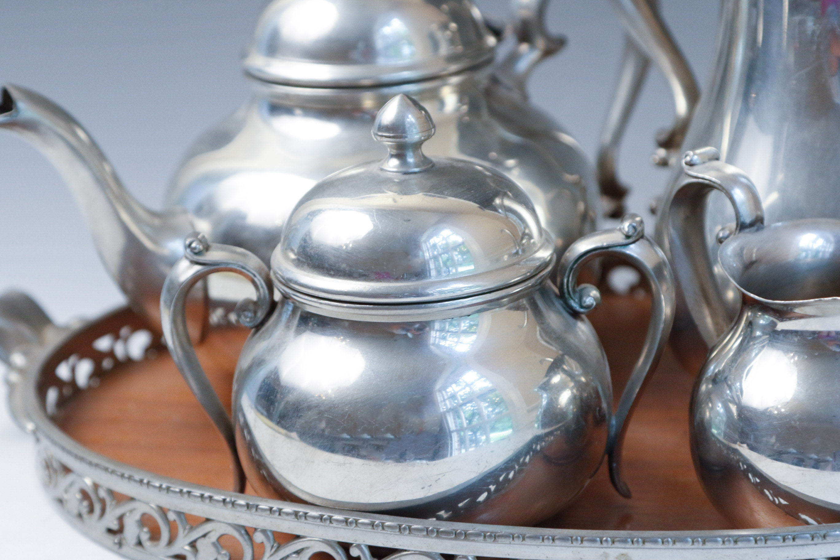 Gorham Pewter Tea and Coffee Service