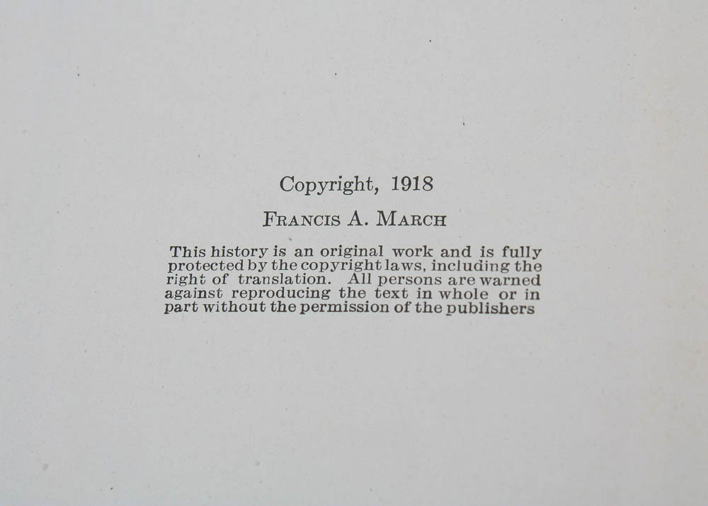 Six Volume First Edition Hardcover "History of the World War" by Francis A March