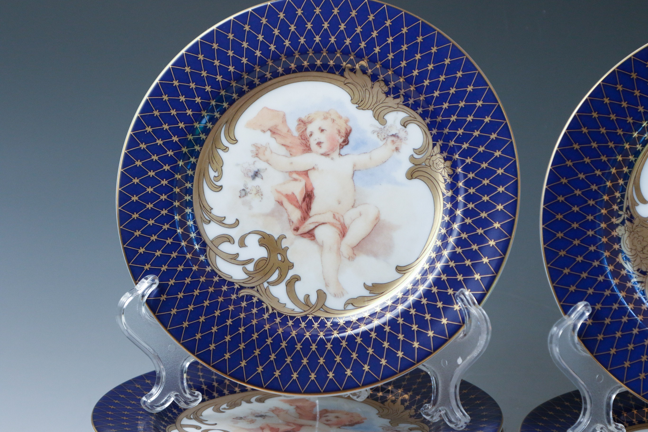 Fitz & Floyd "Les Anges" Porcelain Luncheon Plates