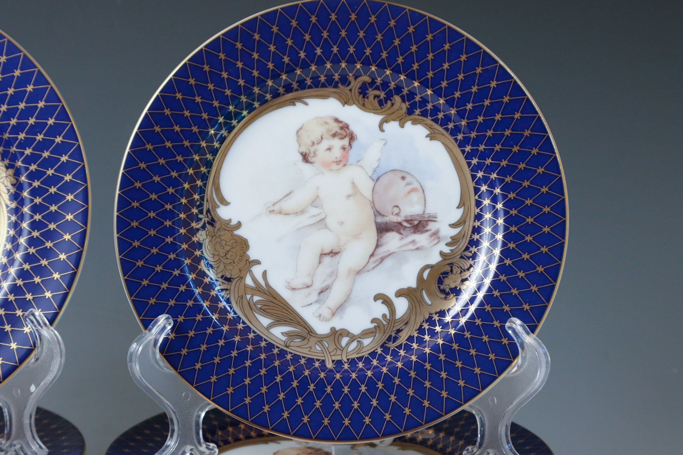Fitz & Floyd "Les Anges" Porcelain Luncheon Plates
