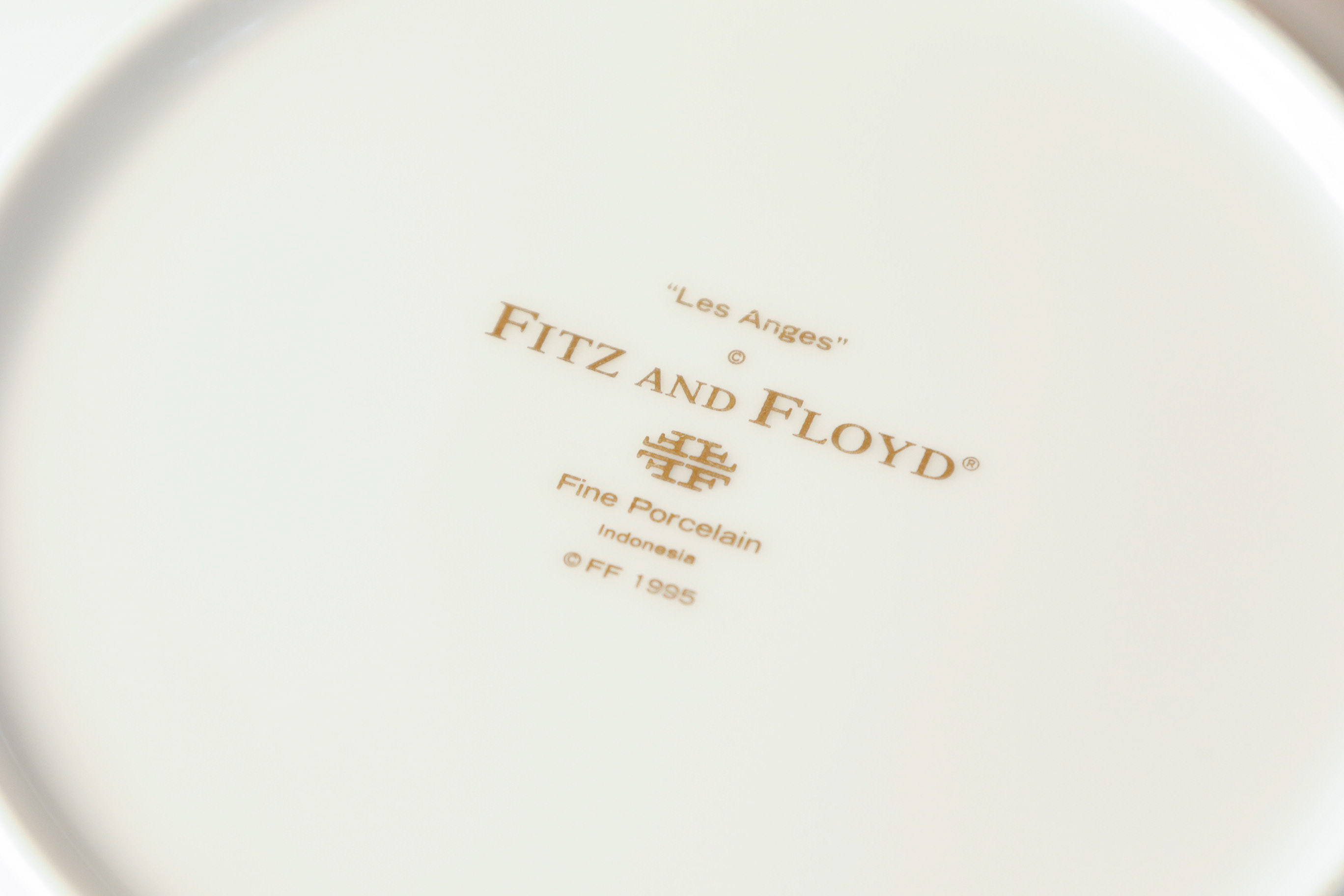 Fitz & Floyd "Les Anges" Porcelain Luncheon Plates