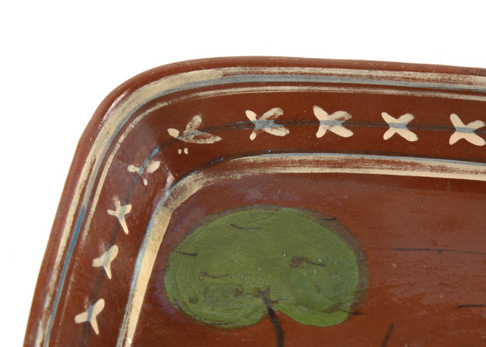 Set of Three Handpainted Mexican Glazed Dishes