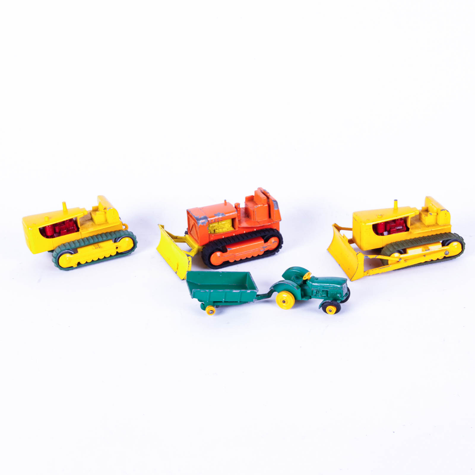 Collection of Vintage Matchbox England King Size Tractors