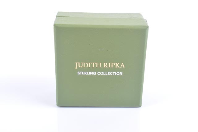 Judith Ripka Sterling and Canary Crystal Ring