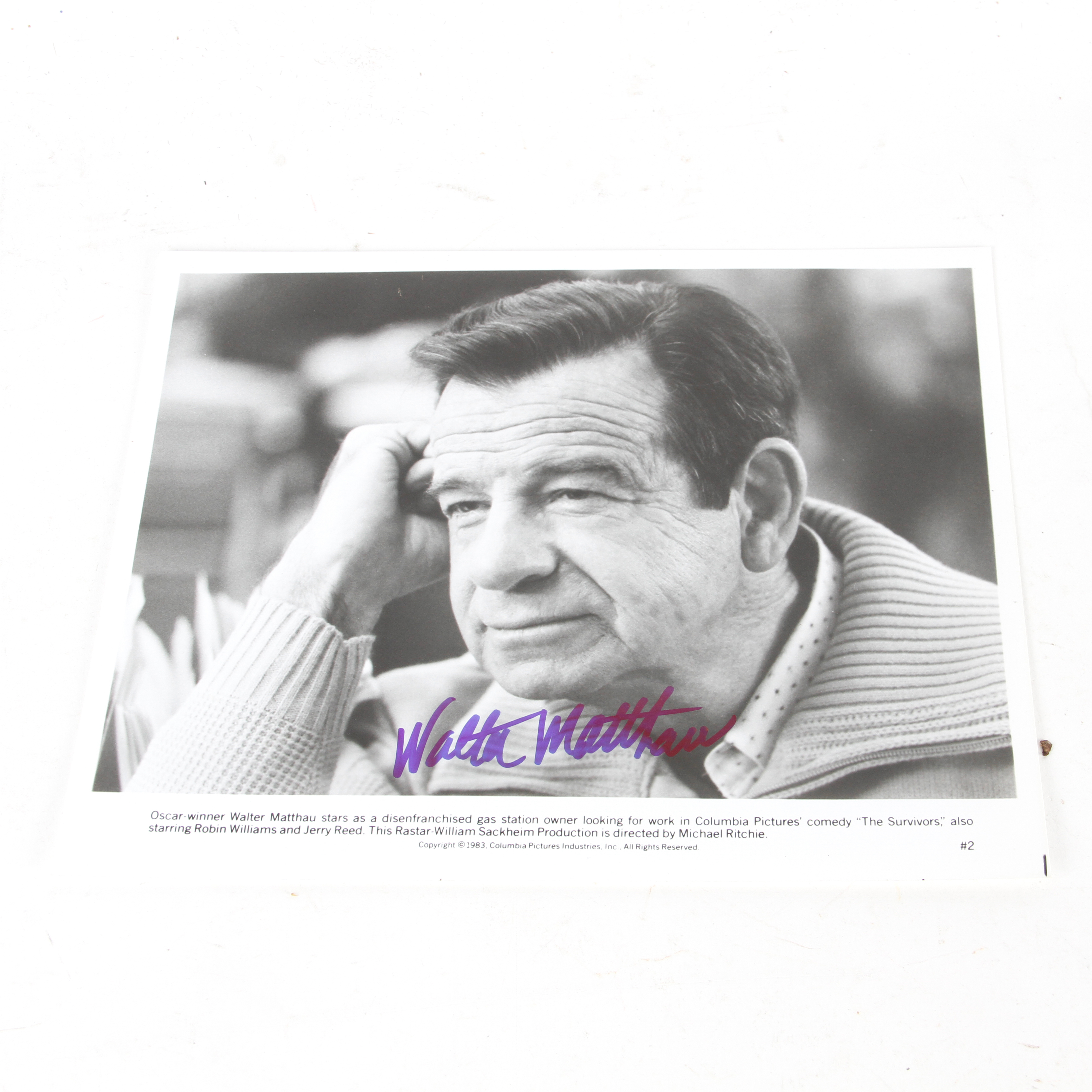 Walter Matthau Autographed Photo