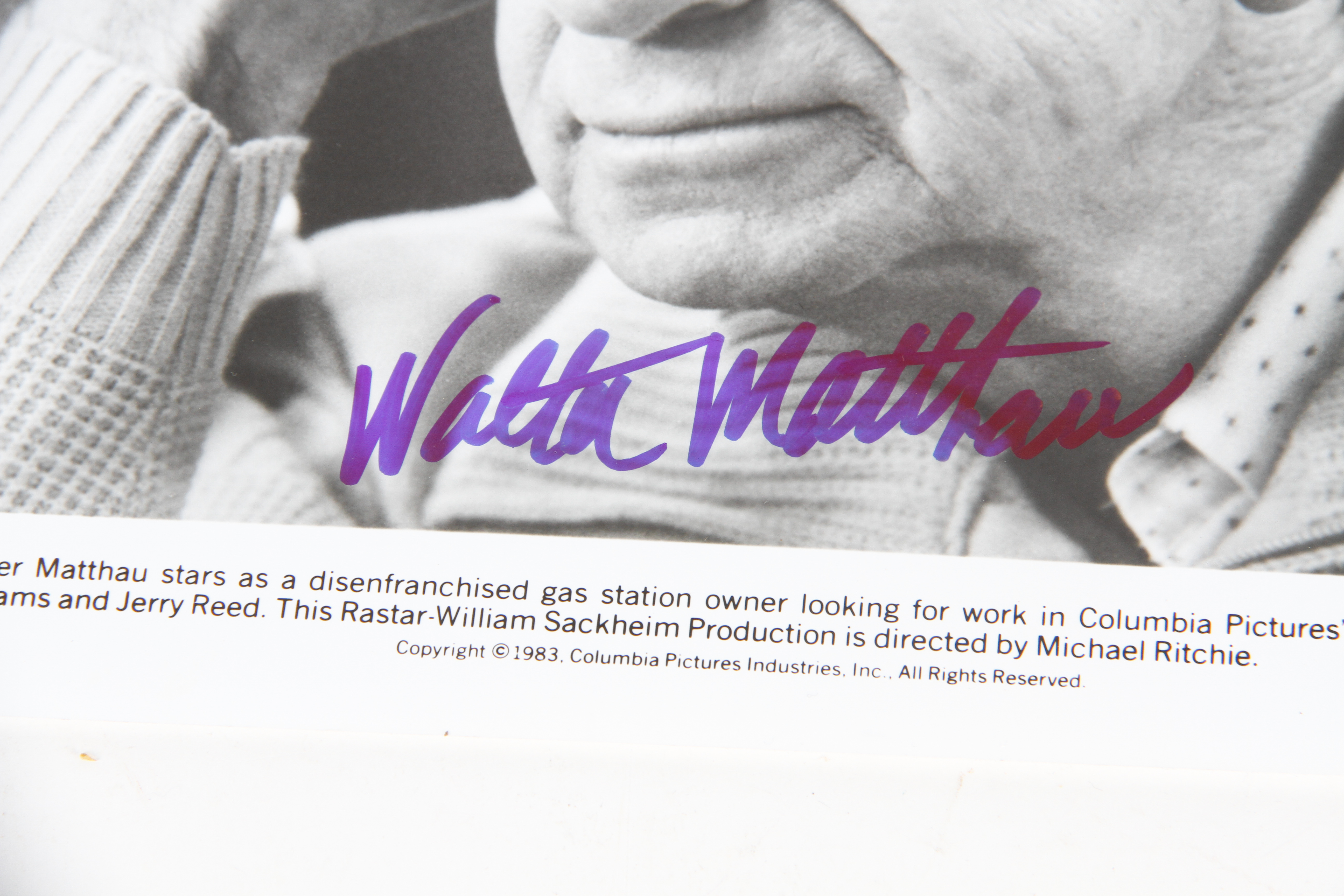 Walter Matthau Autographed Photo