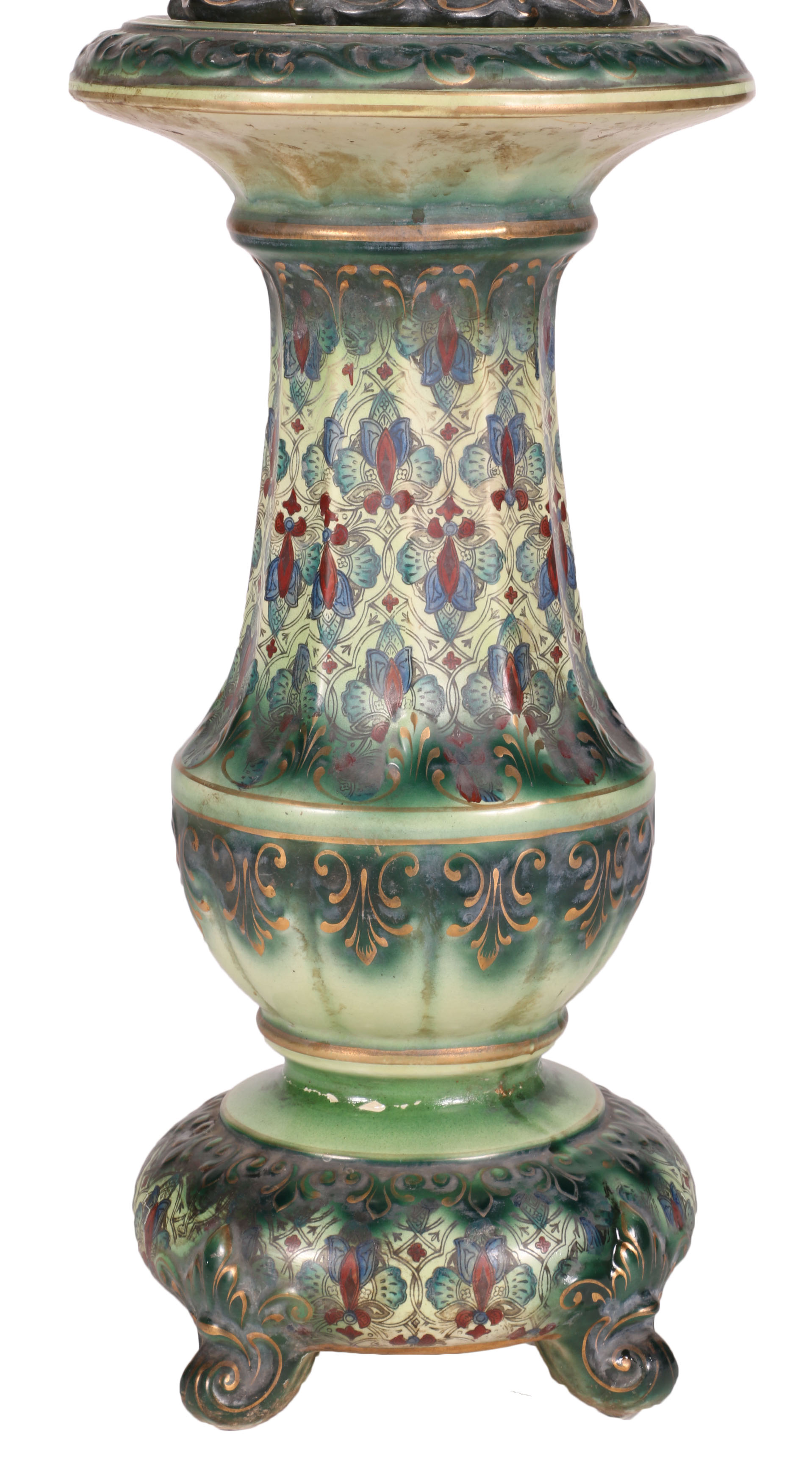 Vintage D. F. Haynes Decorative Jardiniere and Pedestal