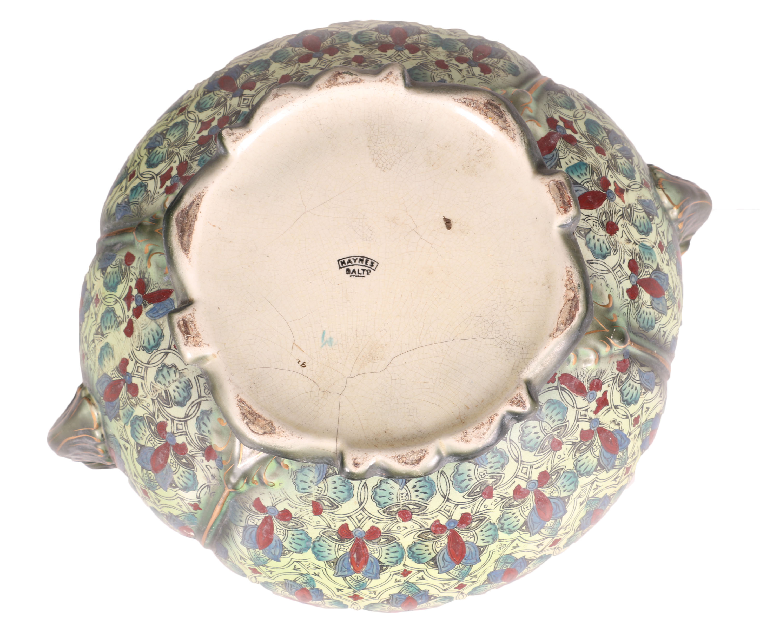 Vintage D. F. Haynes Decorative Jardiniere and Pedestal