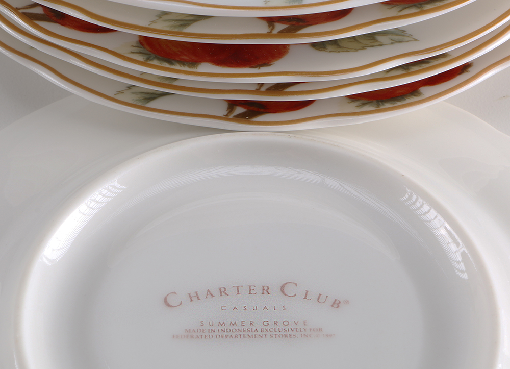Charter Club "Summer Grove" Dishes