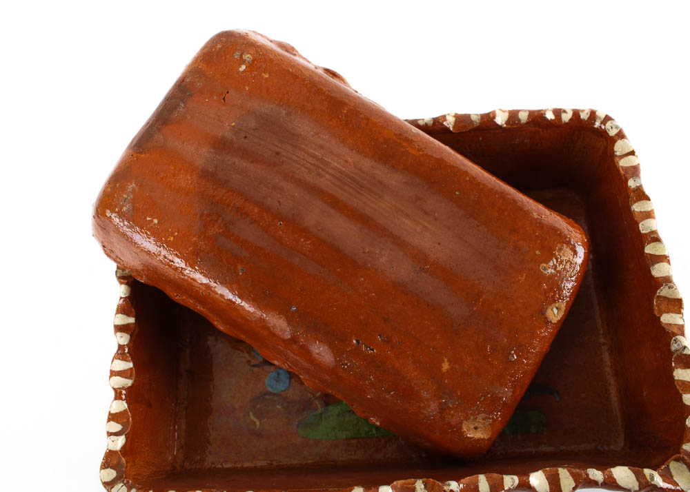 Set of Three Hand Painted Oblong Dishes