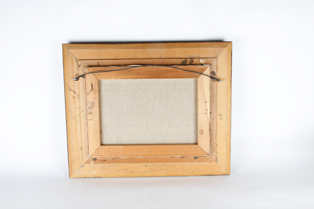 M. B. Cole Signed Cowboy Painting