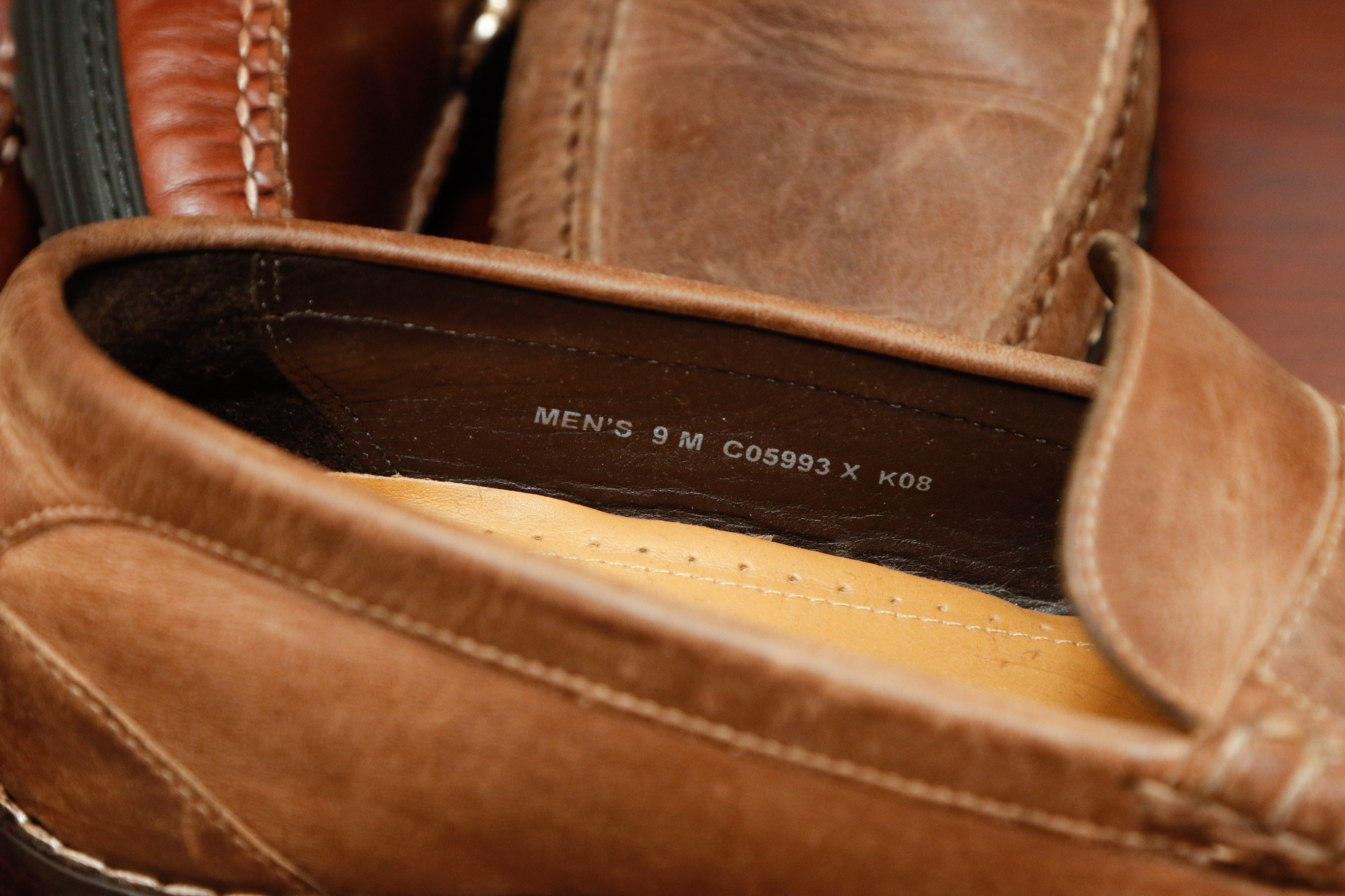 Four Pairs of Men's Loafers Including Coach and Cole Haan