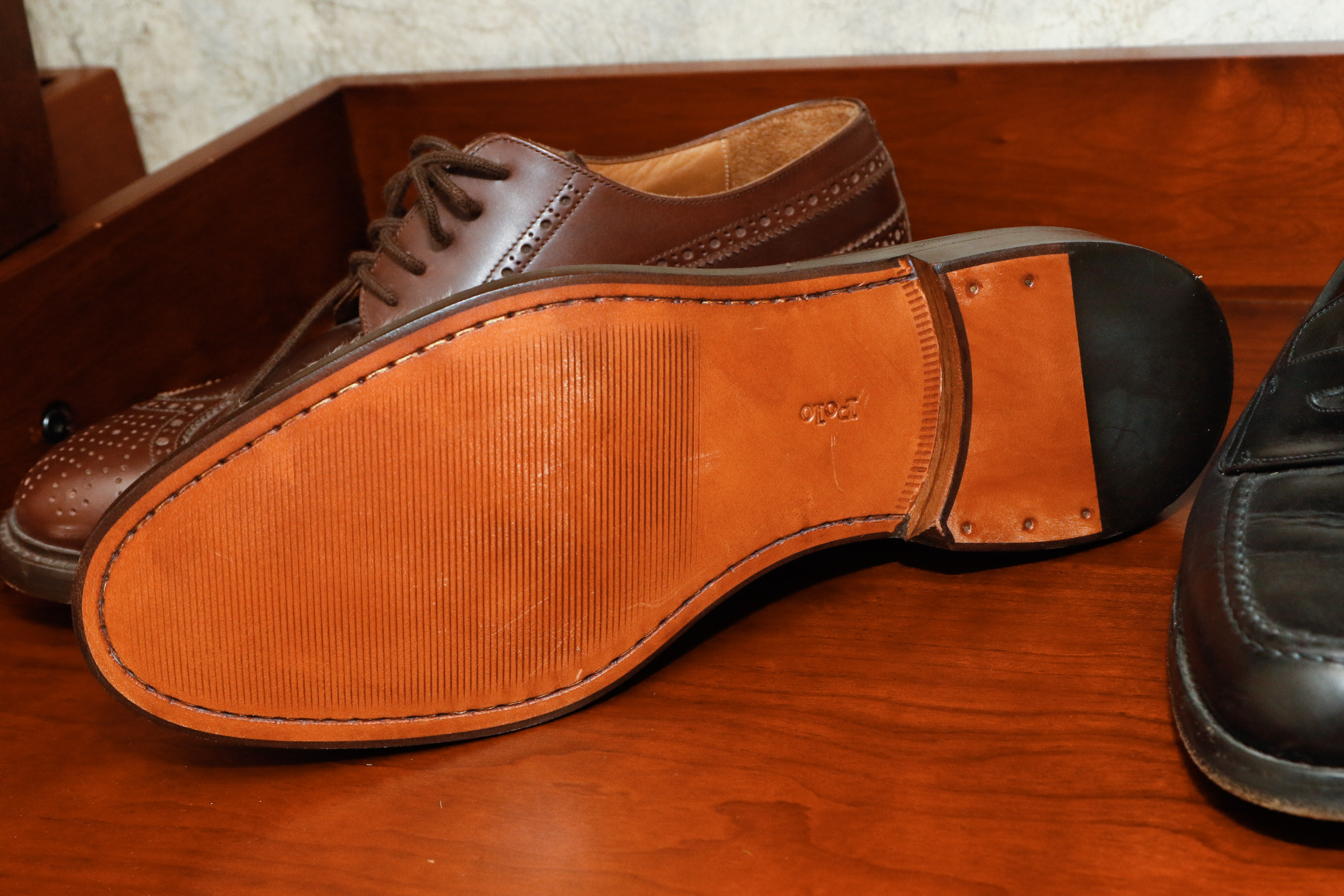 Four Pairs of Men's Loafers Including Coach and Cole Haan