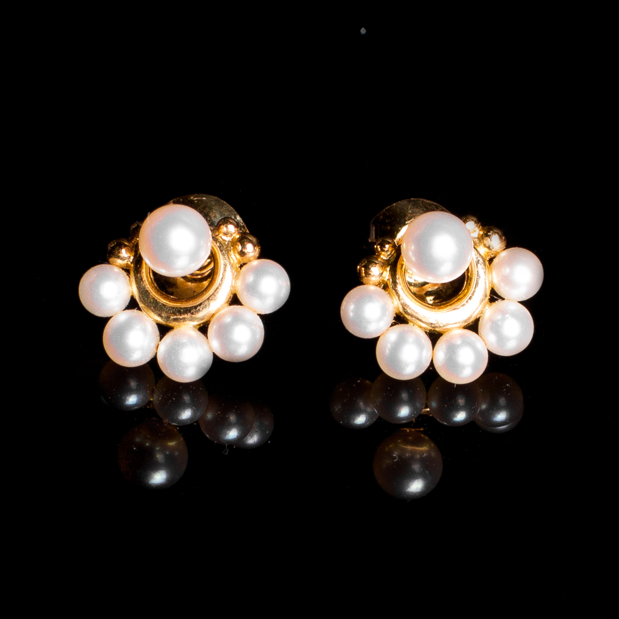 Mikimoto Pearl Earrings and Jackets