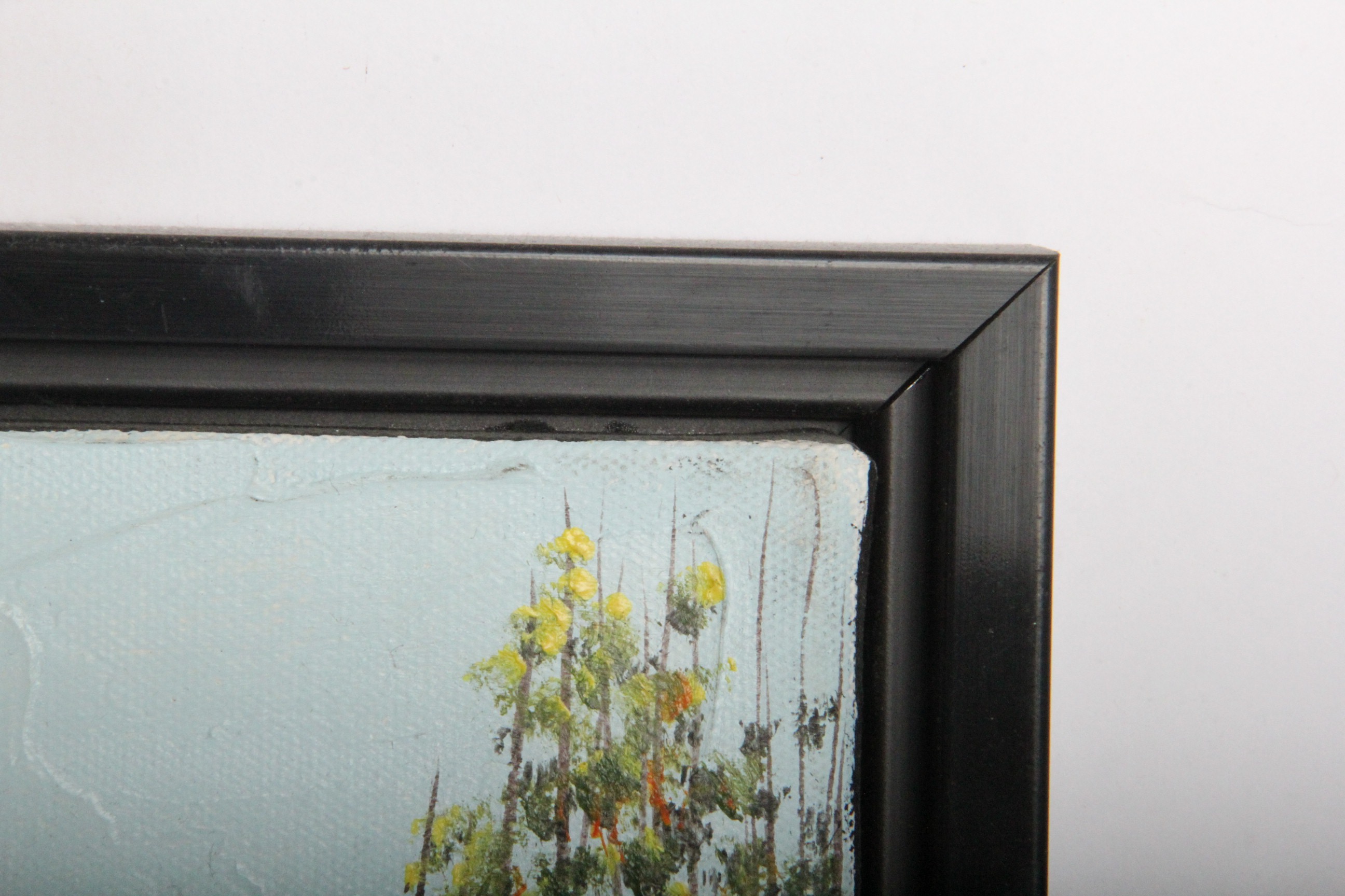 Pair of Laura Belanger French Country Theme Framed Oil Paintings on Canvas