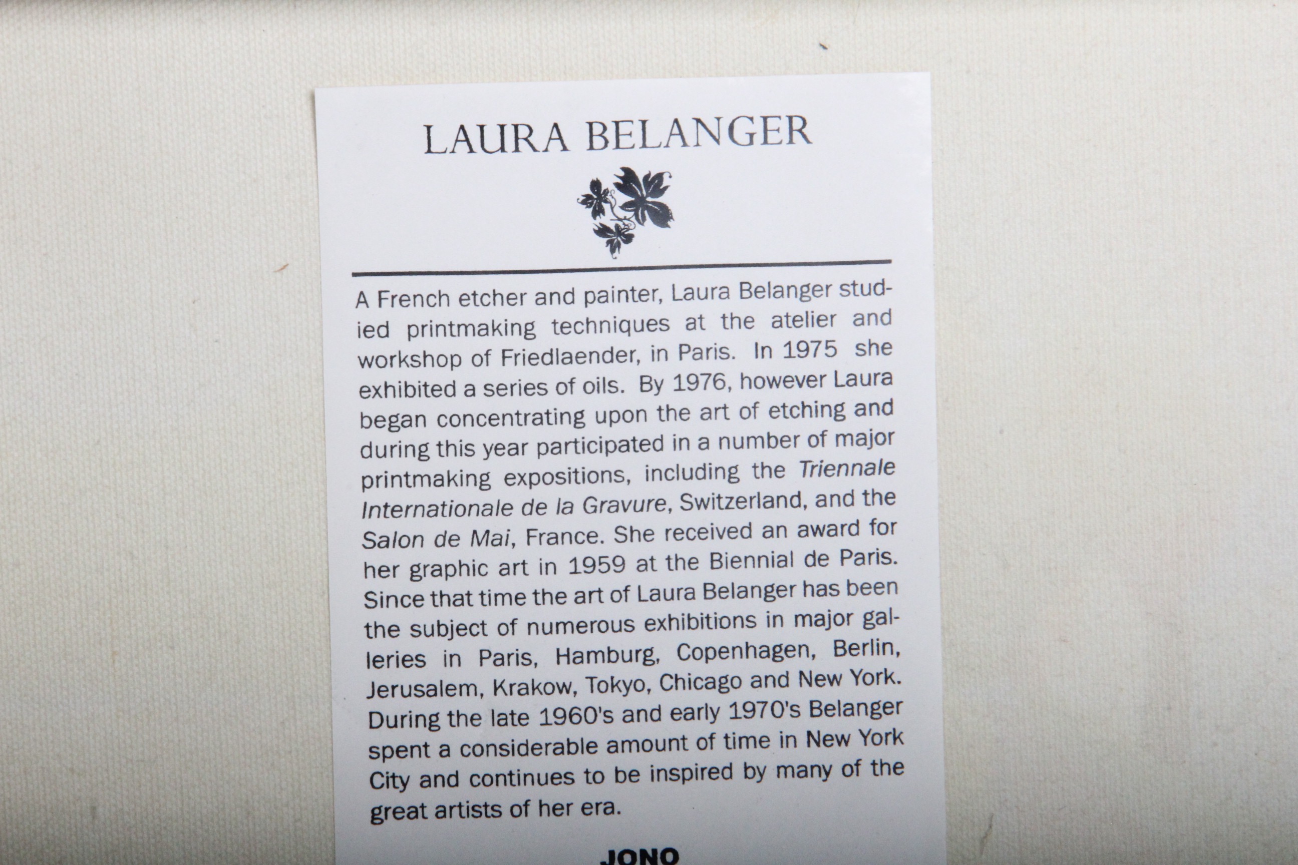 Pair of Laura Belanger French Country Theme Framed Oil Paintings on Canvas