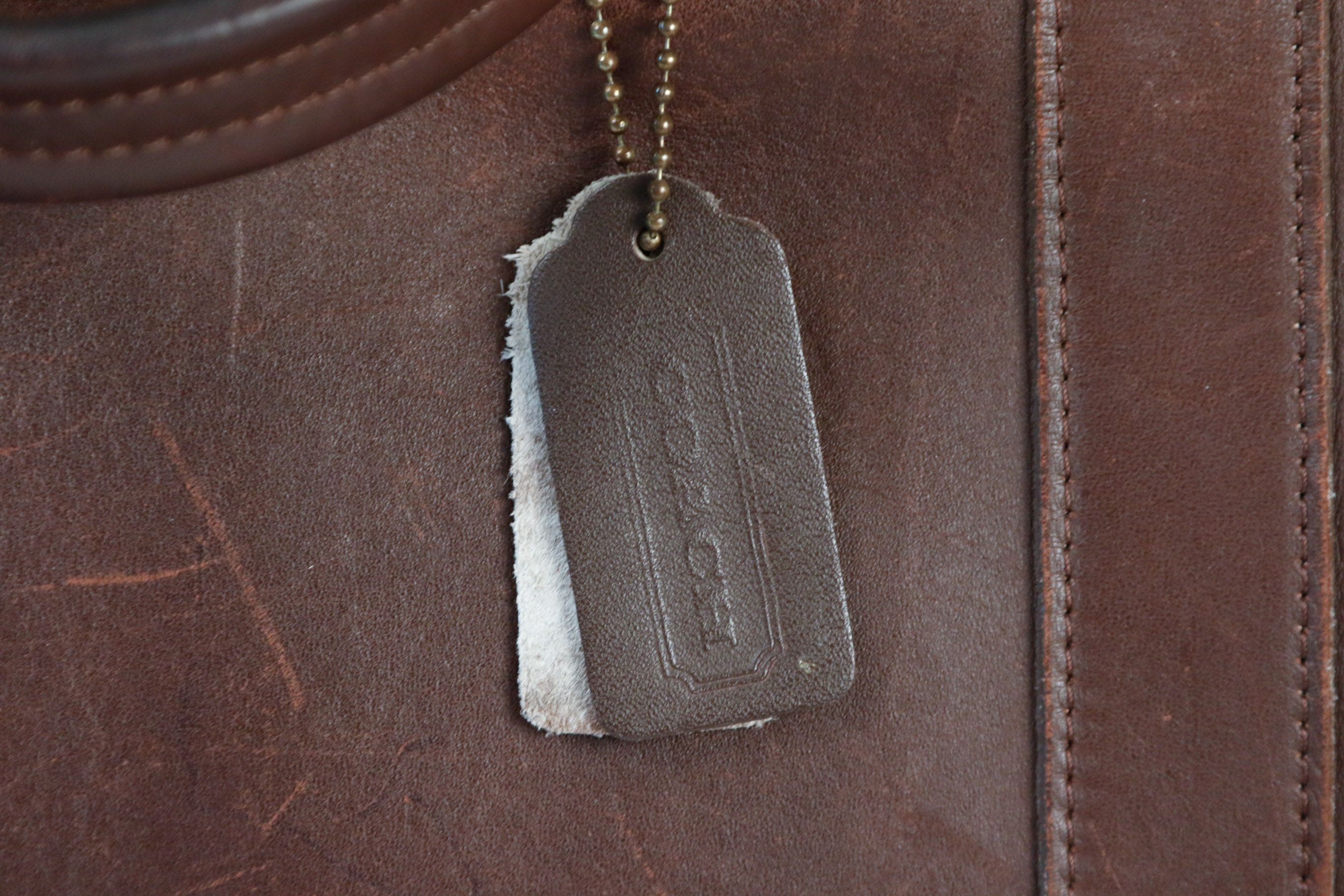 Coach Vintage Leather Messenger Bag and Purse