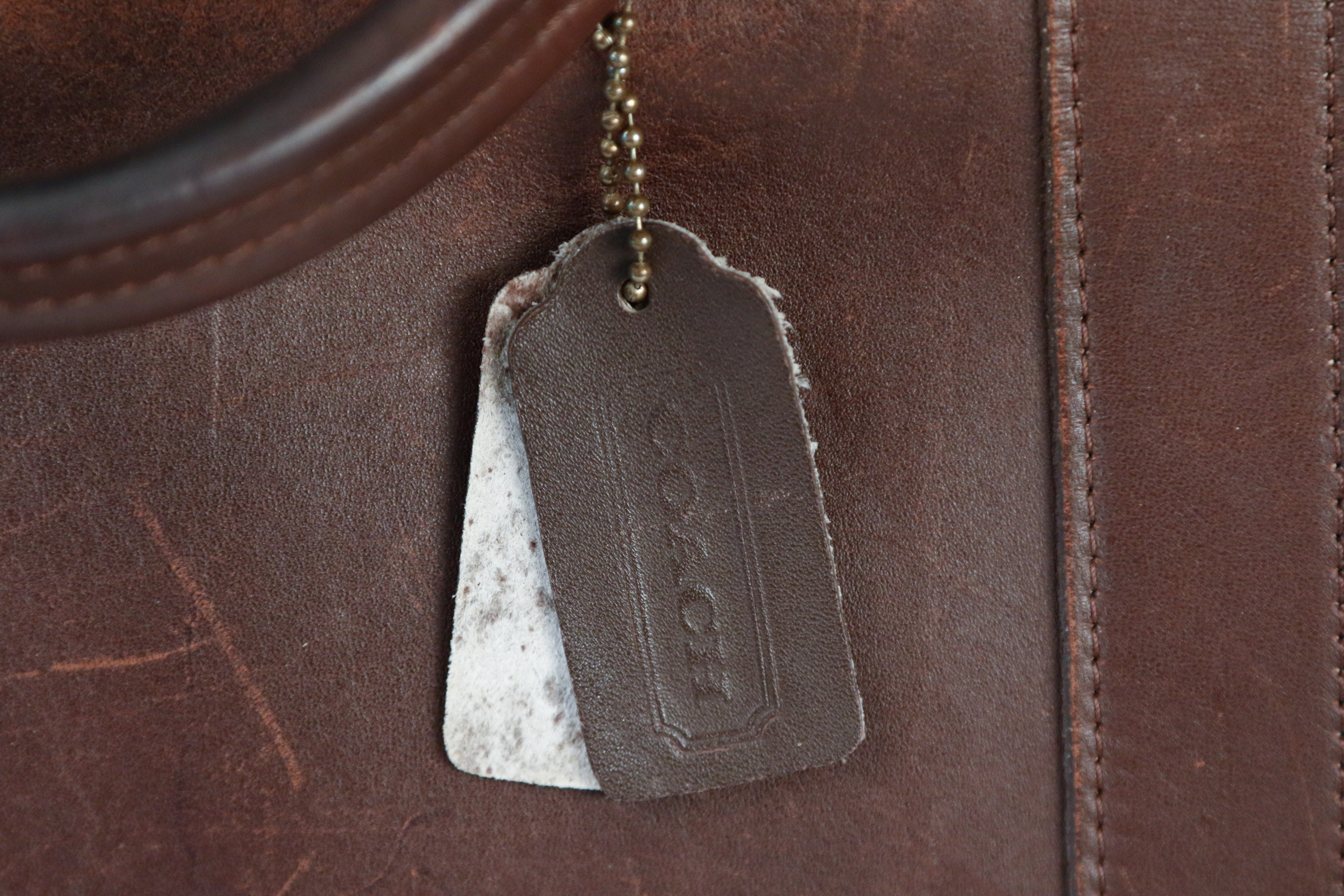 Coach Vintage Leather Messenger Bag and Purse