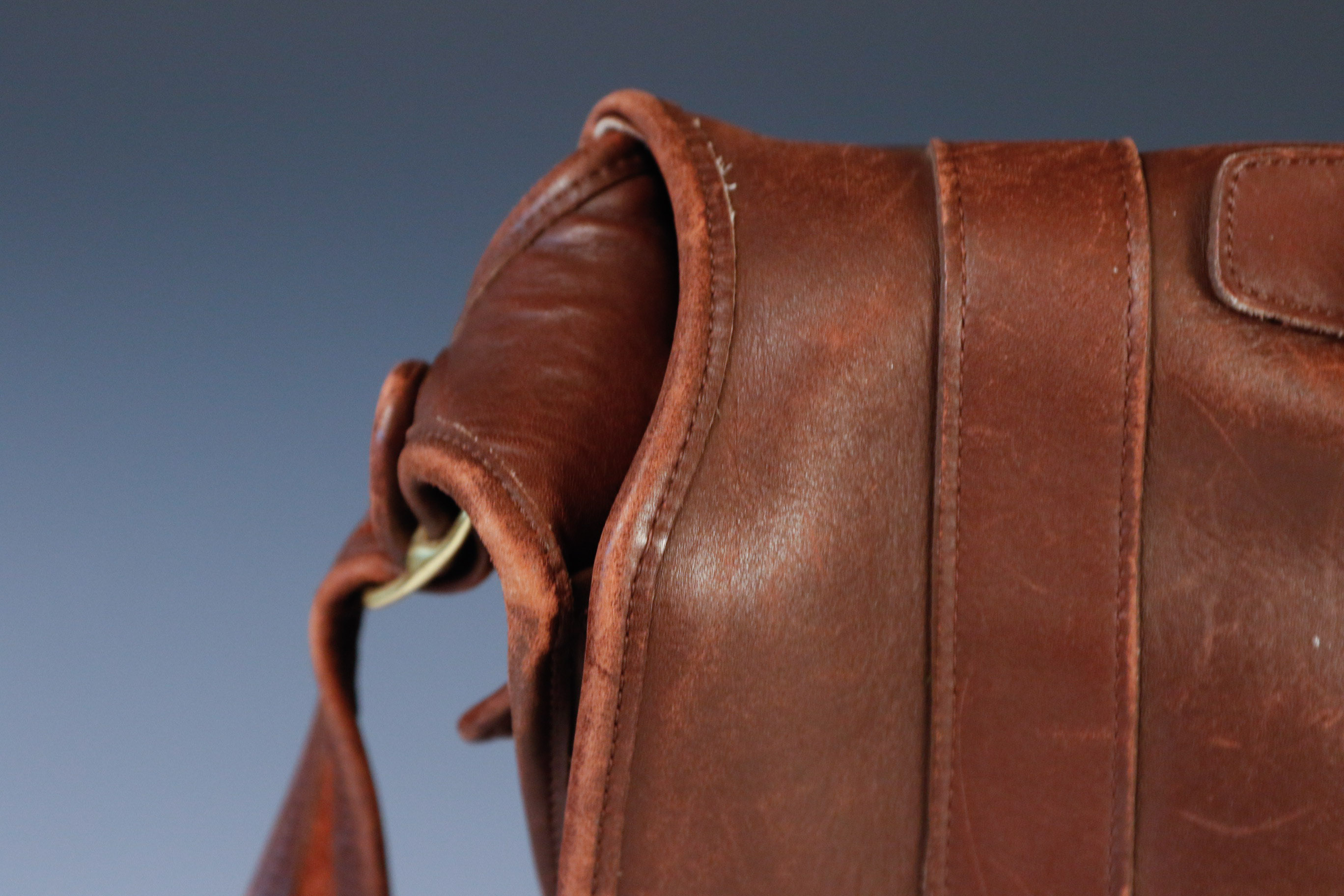 Coach Vintage Leather Messenger Bag and Purse