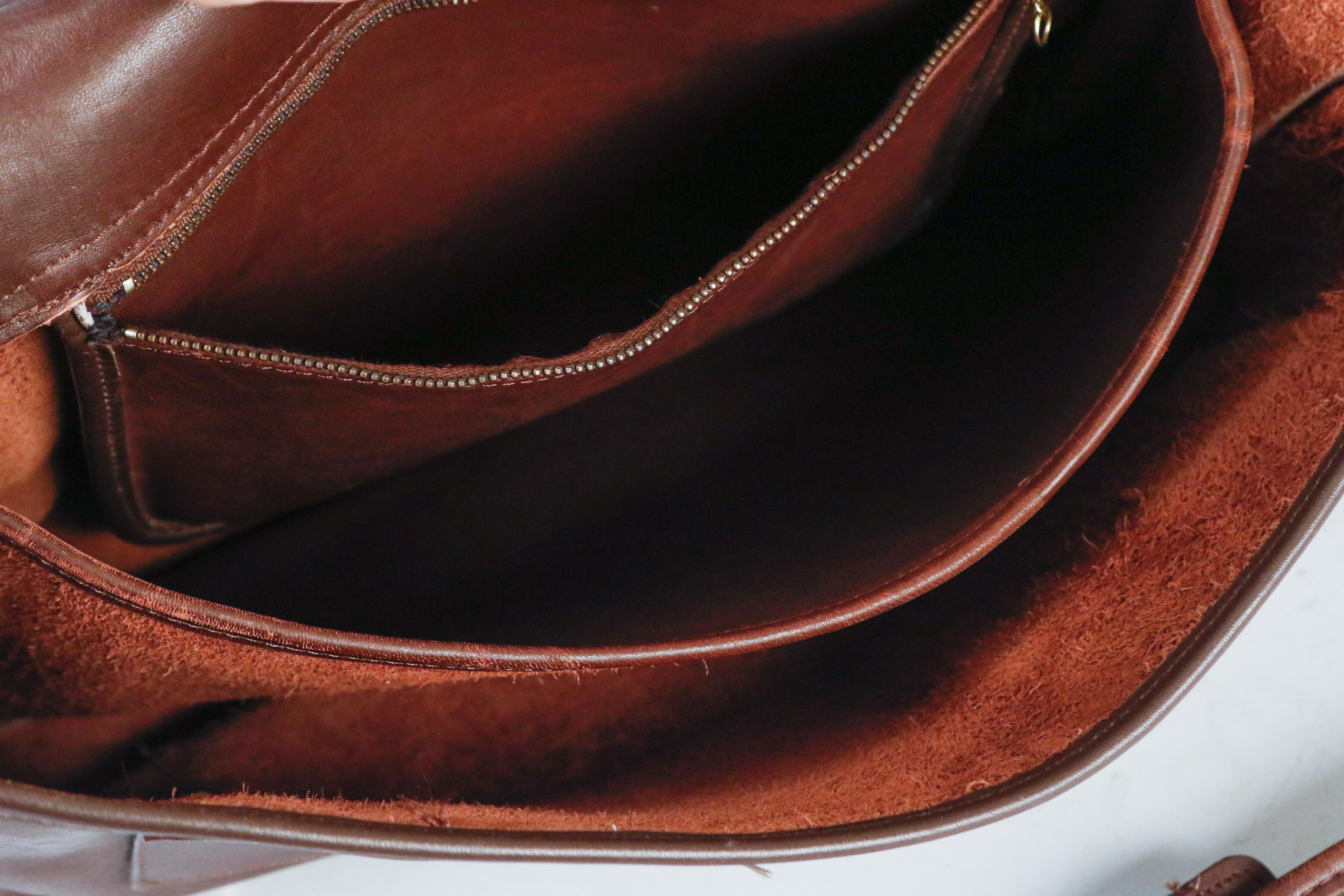 Coach Vintage Leather Messenger Bag and Purse