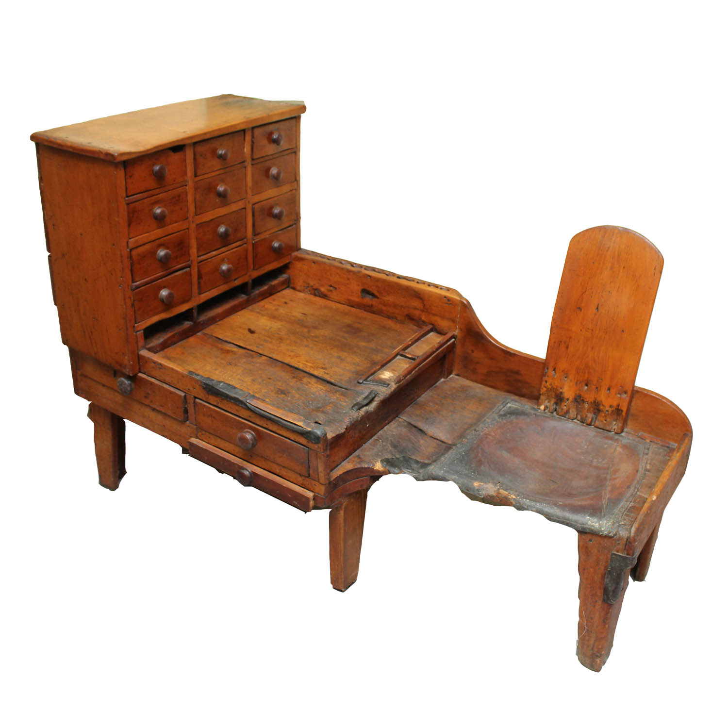 19th Century Pine Cobbler's Bench