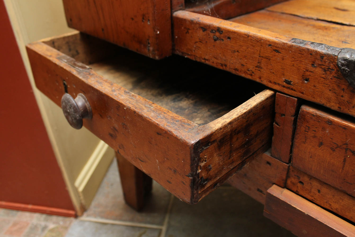 19th Century Pine Cobbler's Bench
