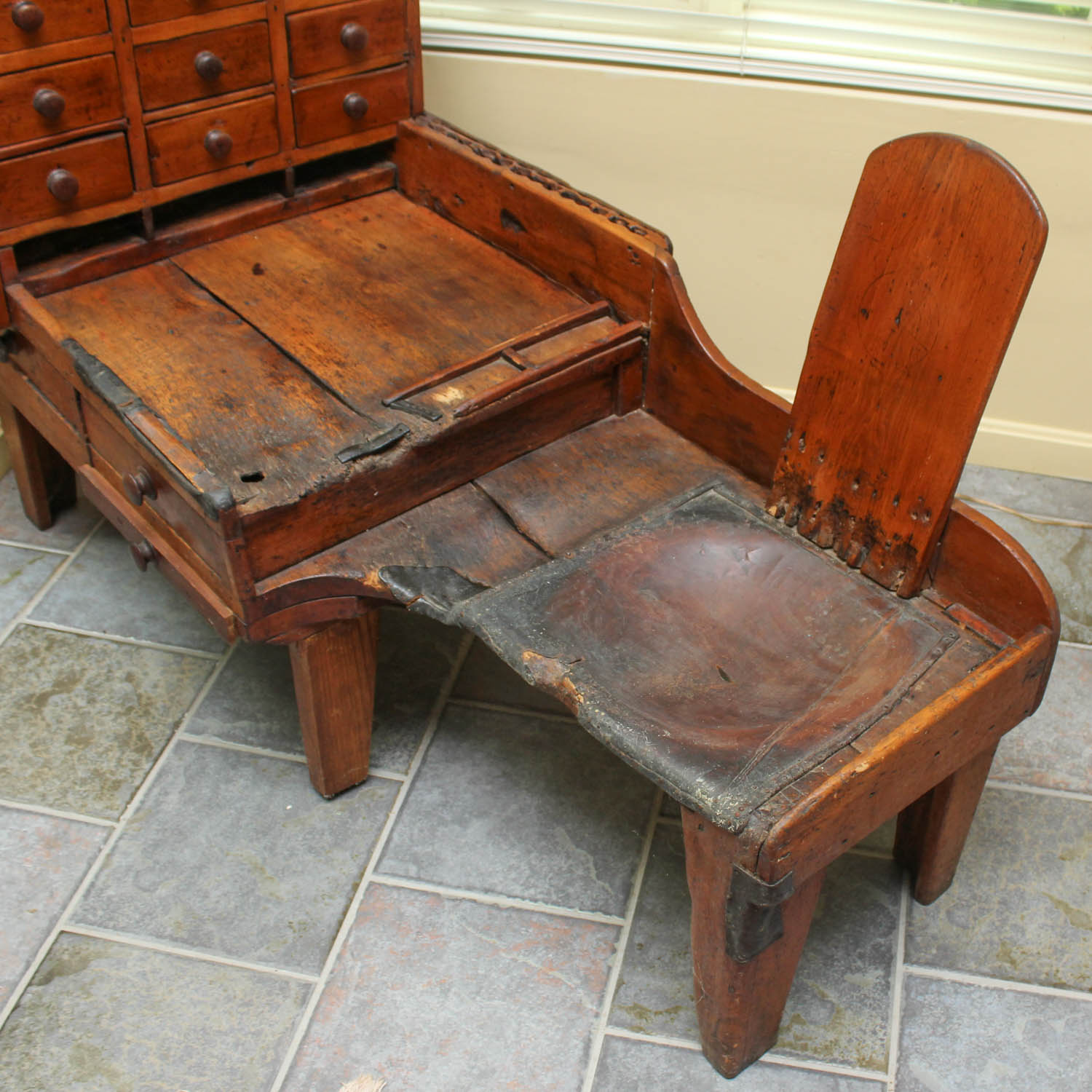 19th Century Pine Cobbler's Bench