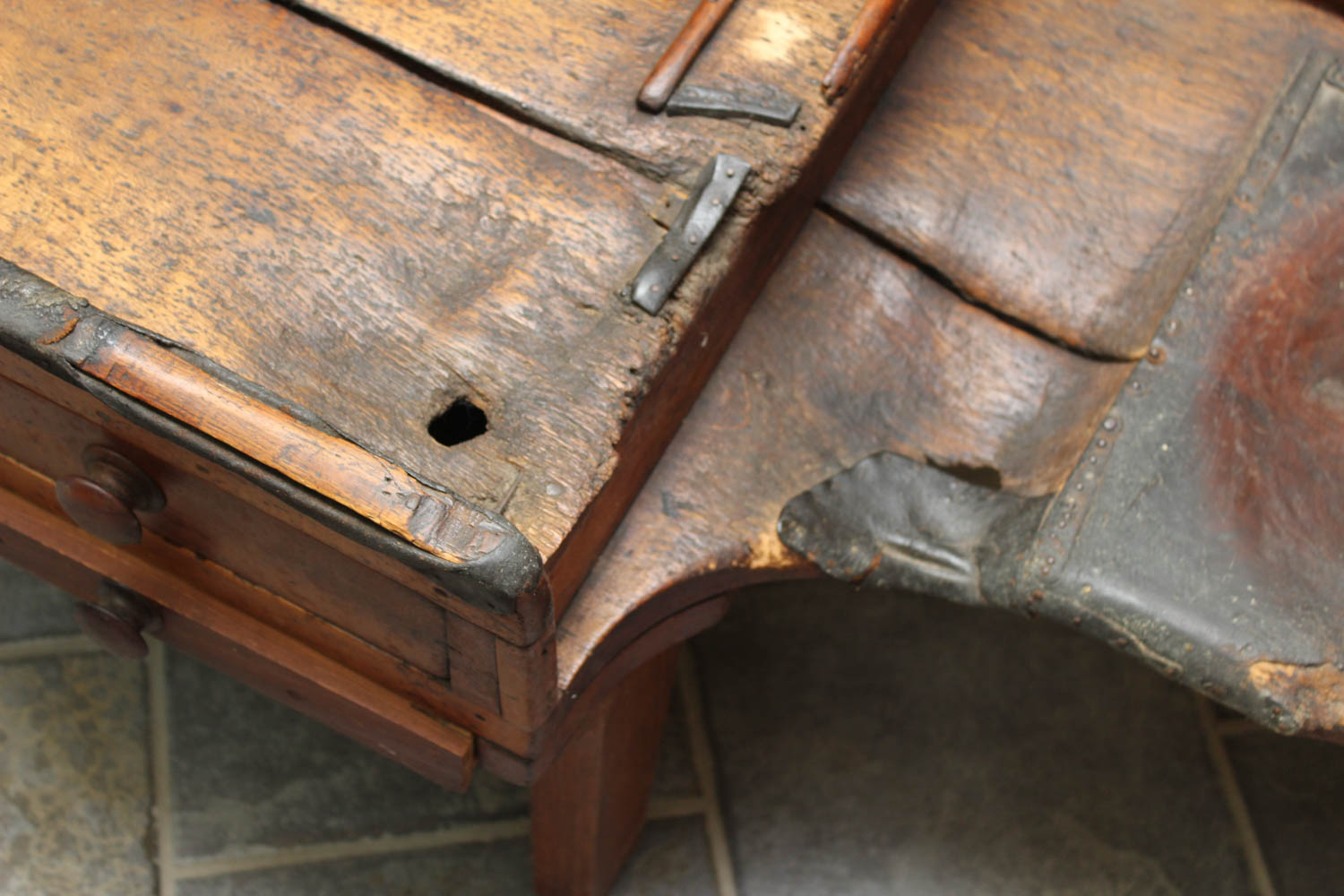 19th Century Pine Cobbler's Bench