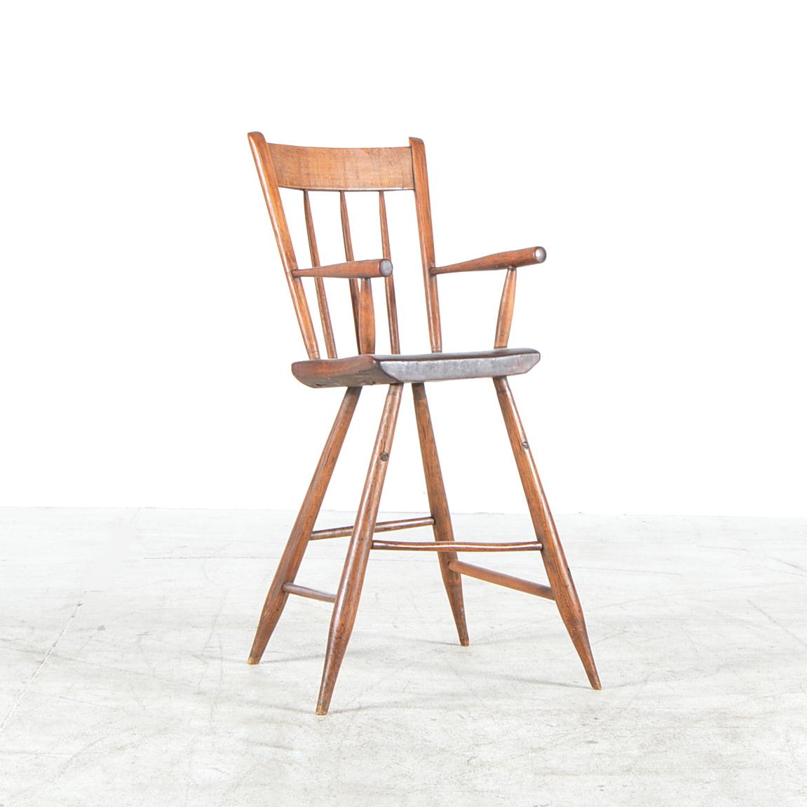 Children's Antique Walnut High Chair