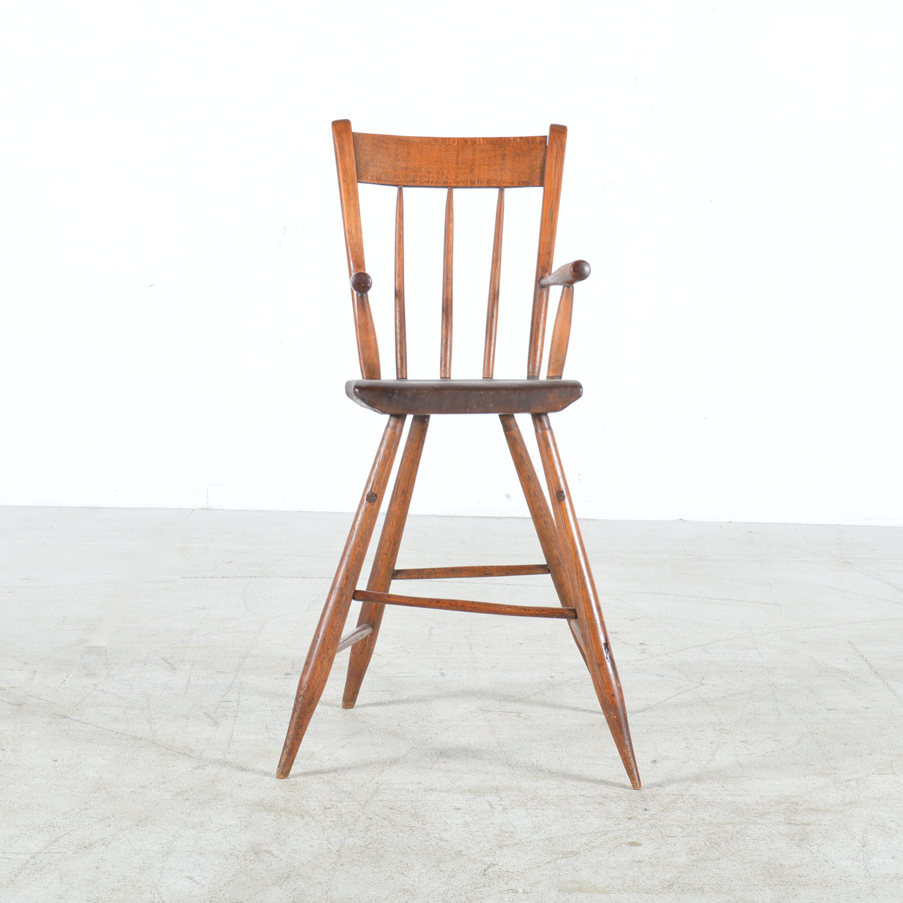 Children's Antique Walnut High Chair