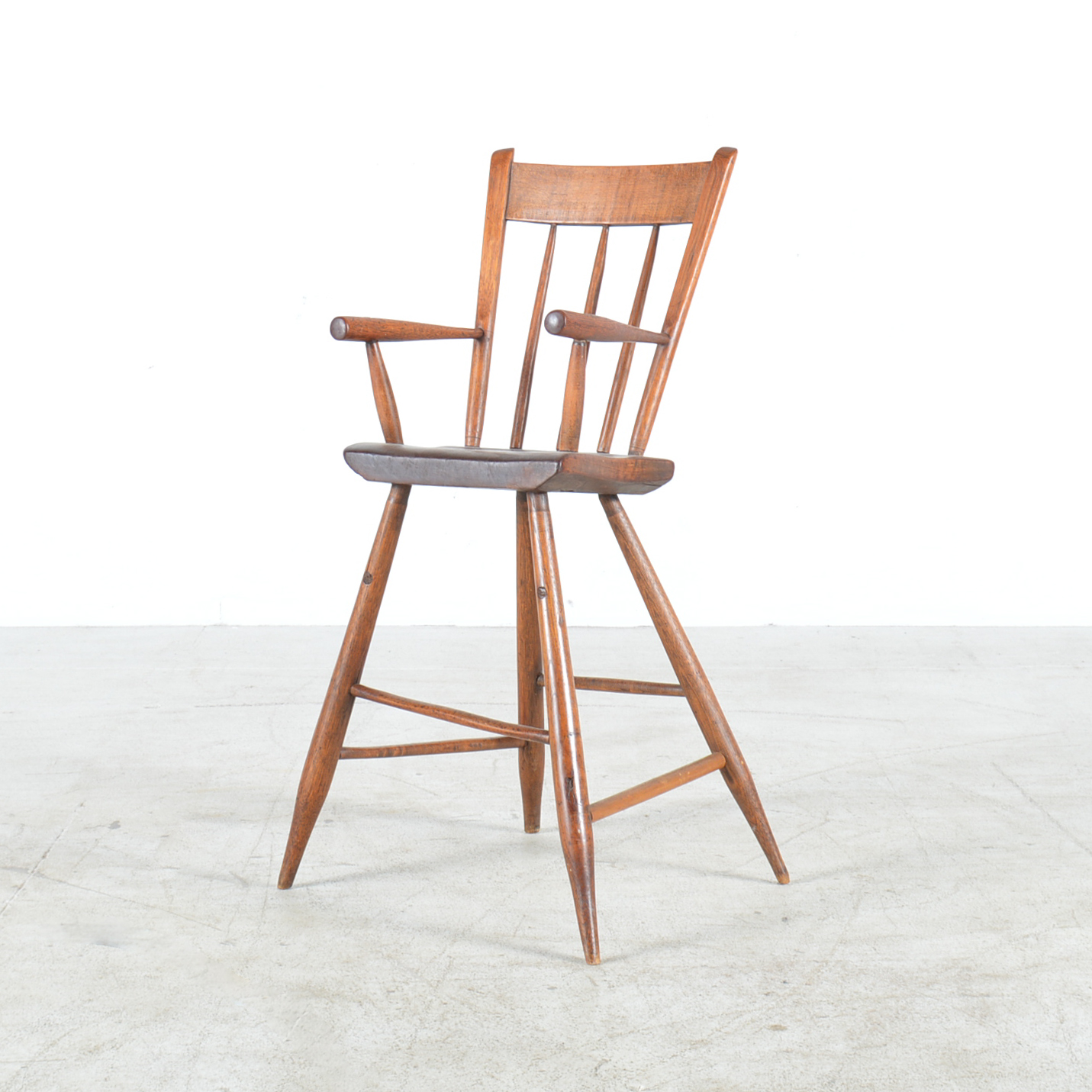 Children's Antique Walnut High Chair