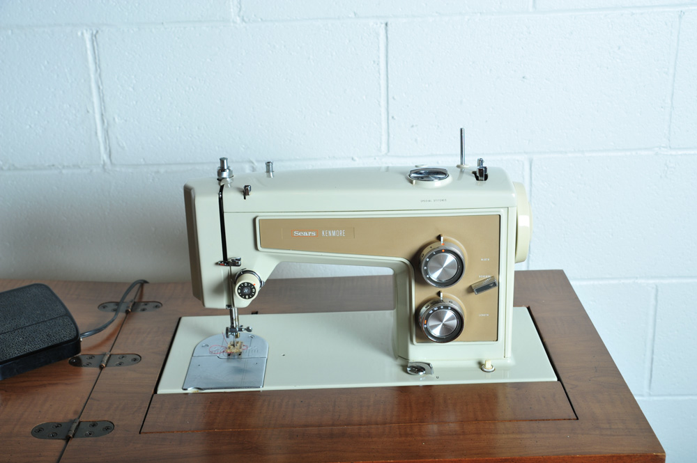 Vintage Sears Kenmore Sewing Machine Table