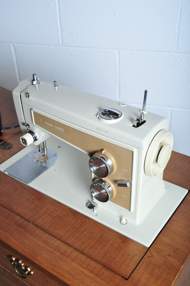 Vintage Sears Kenmore Sewing Machine Table
