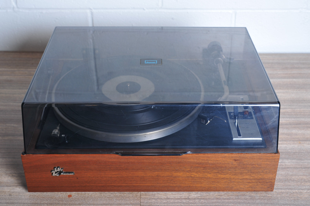 Vintage Sansui Turntable, Receiver and Accessories