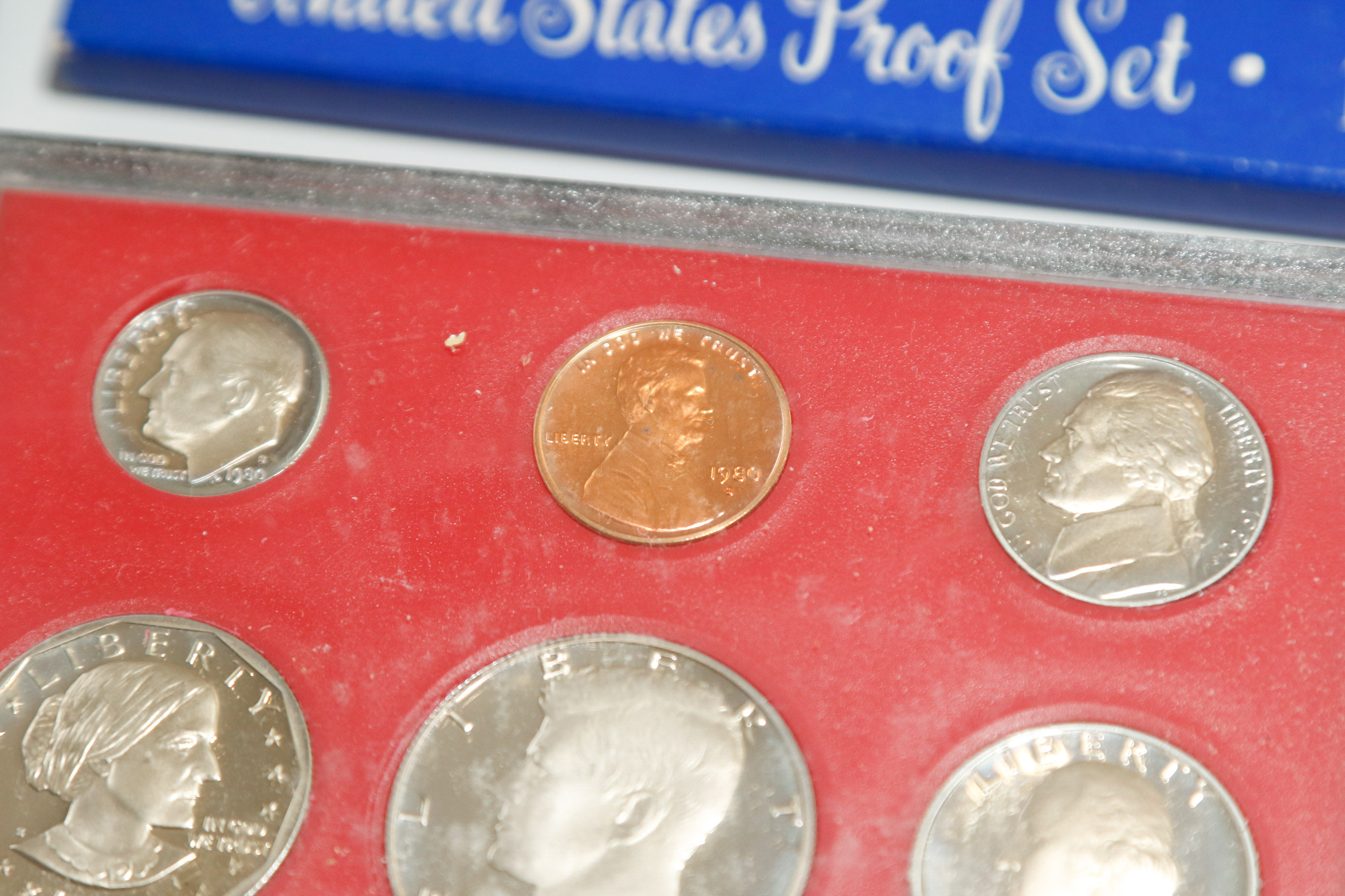 United States Proof Sets 1968-1972, 1980 and 1982