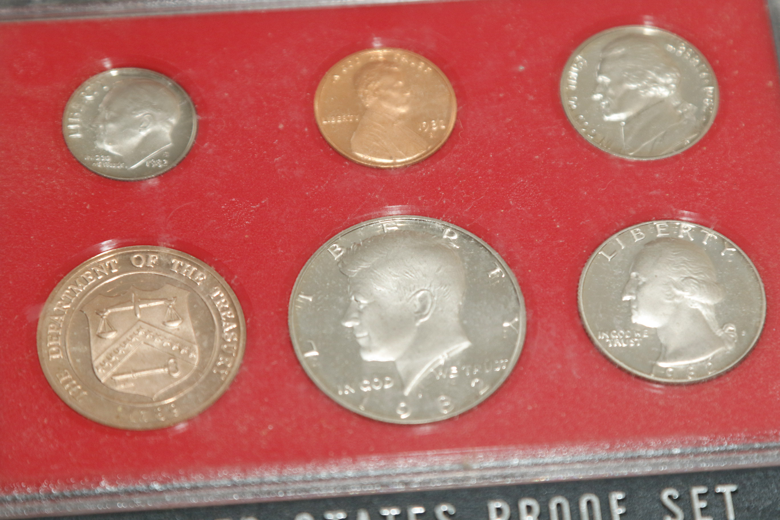 United States Proof Sets 1968-1972, 1980 and 1982