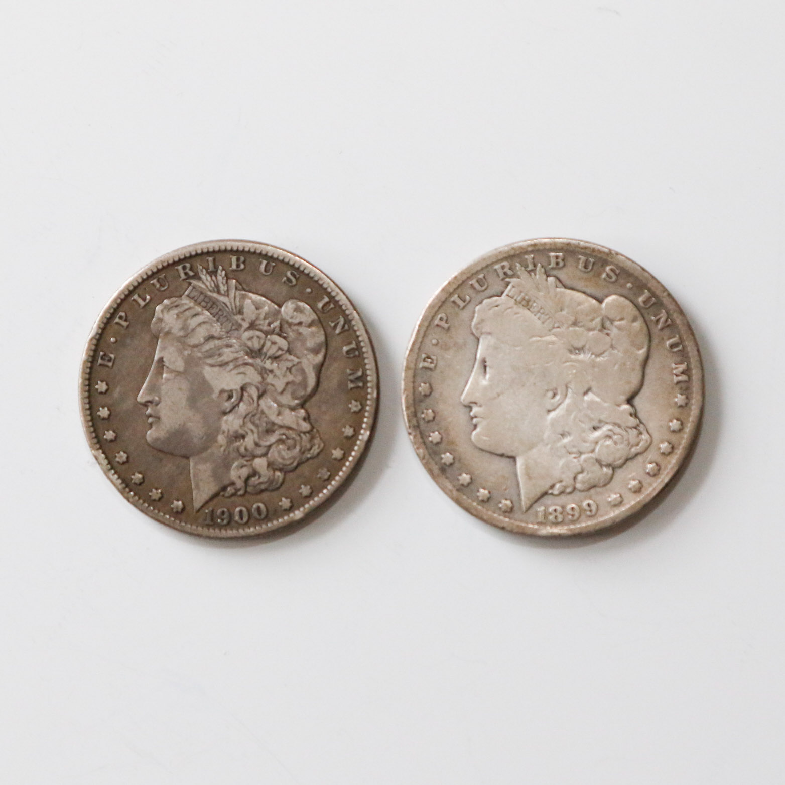1899 S and 1900 O Morgan Silver Dollars