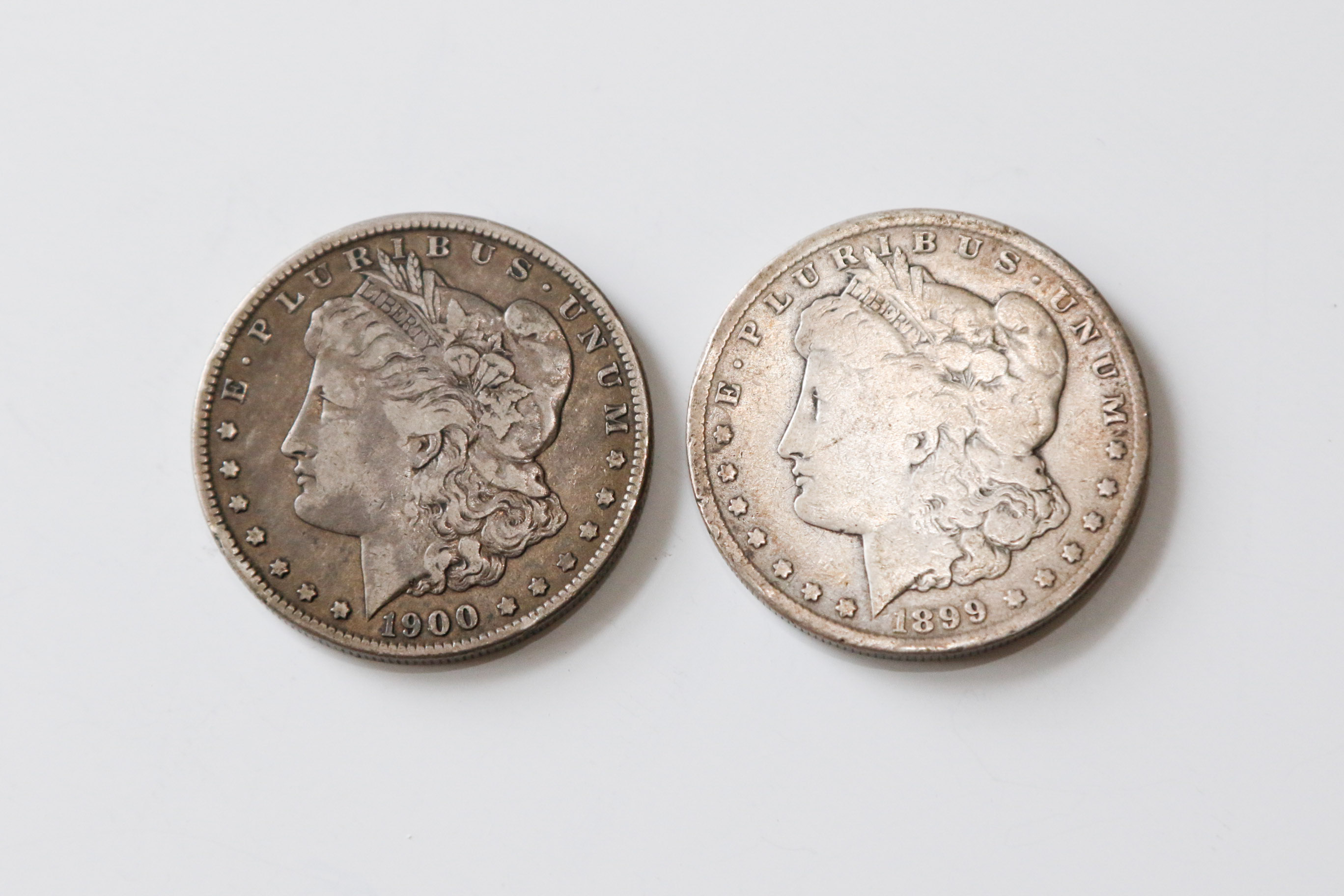 1899 S and 1900 O Morgan Silver Dollars