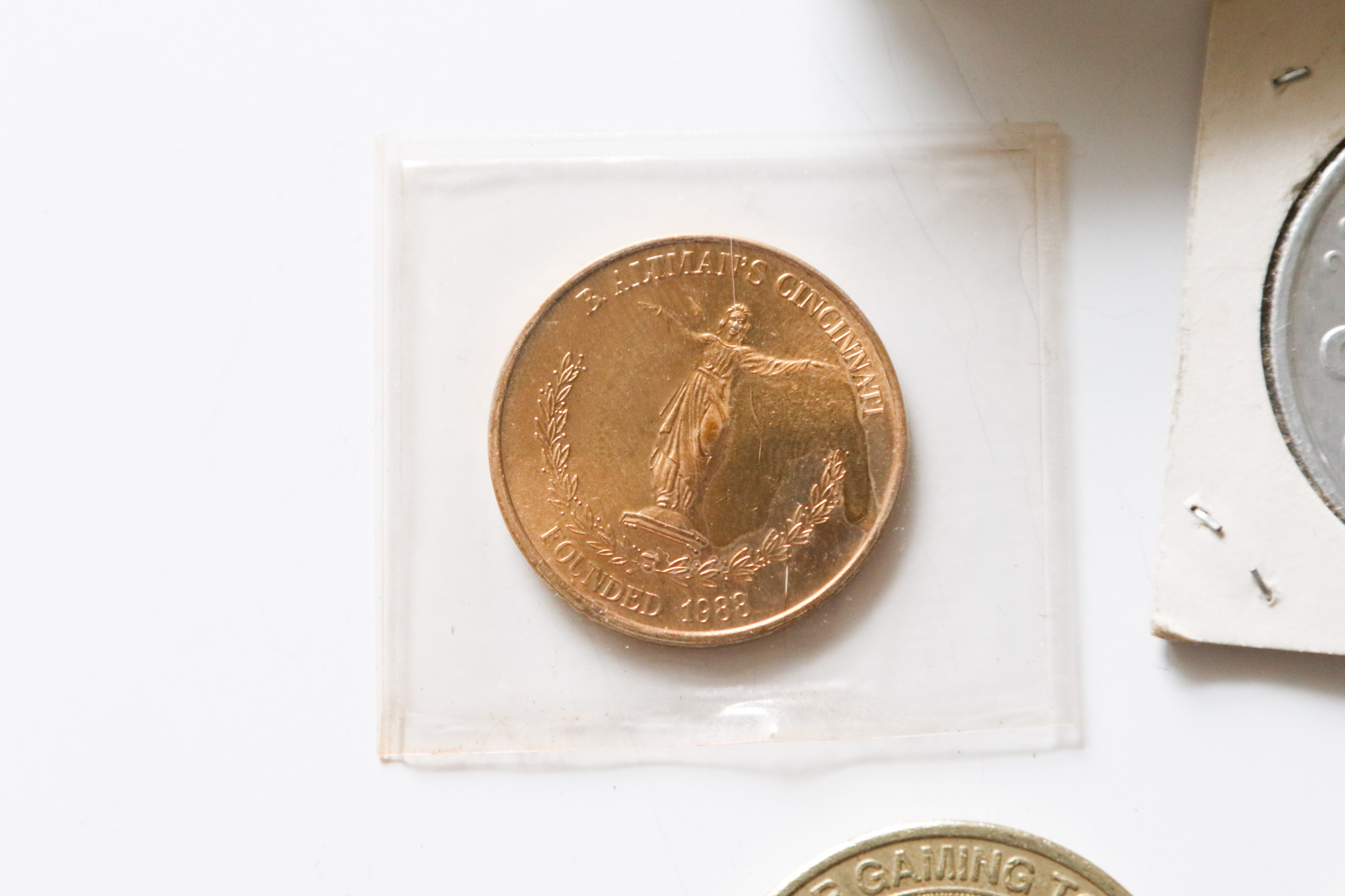 Collection of Gaming Tokens, State and Commemorative Medals